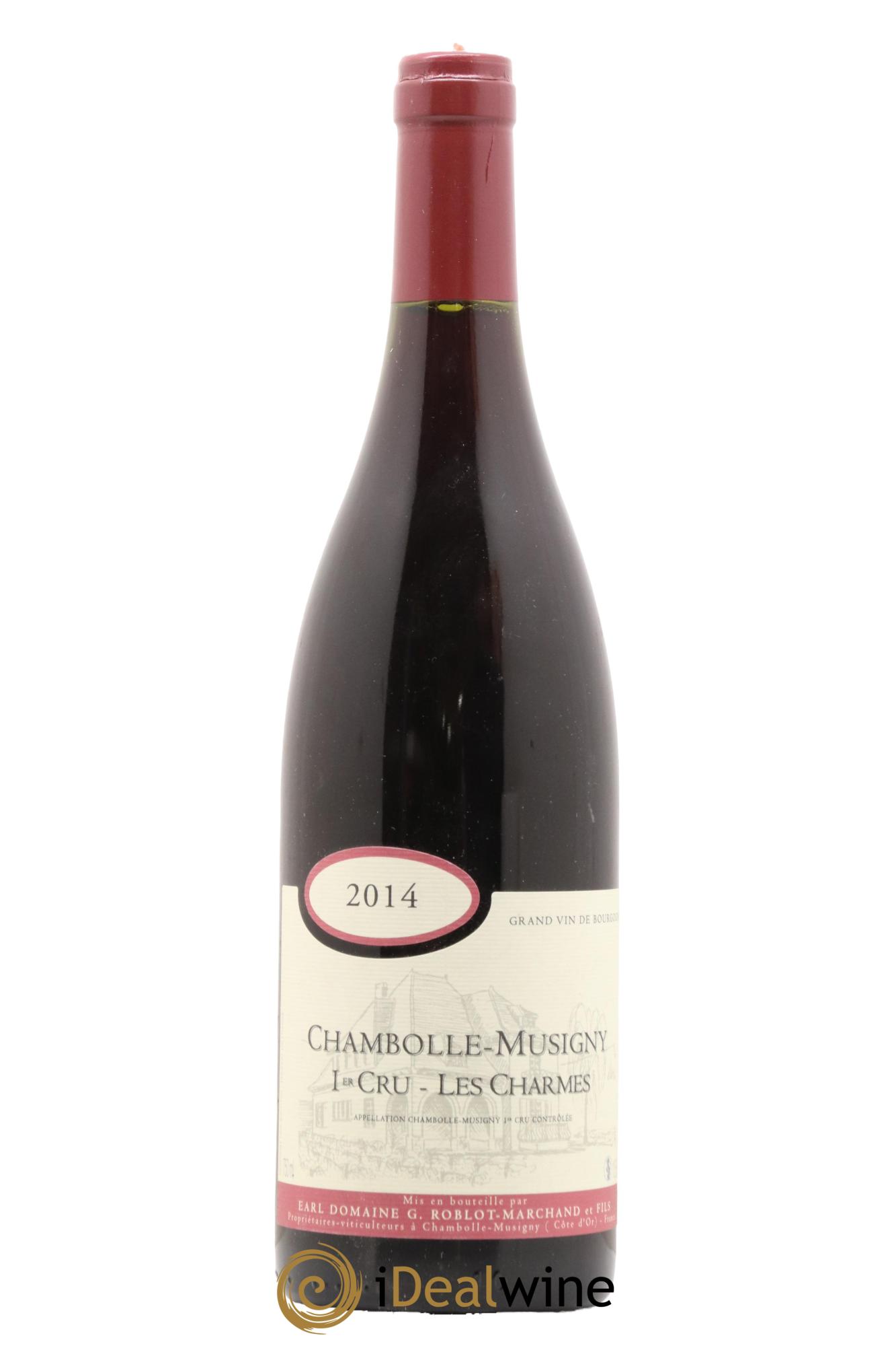 Chambolle-Musigny 1er Cru Les Charmes Roblot Marchand 2014 - Lot de 1 bouteille - 0