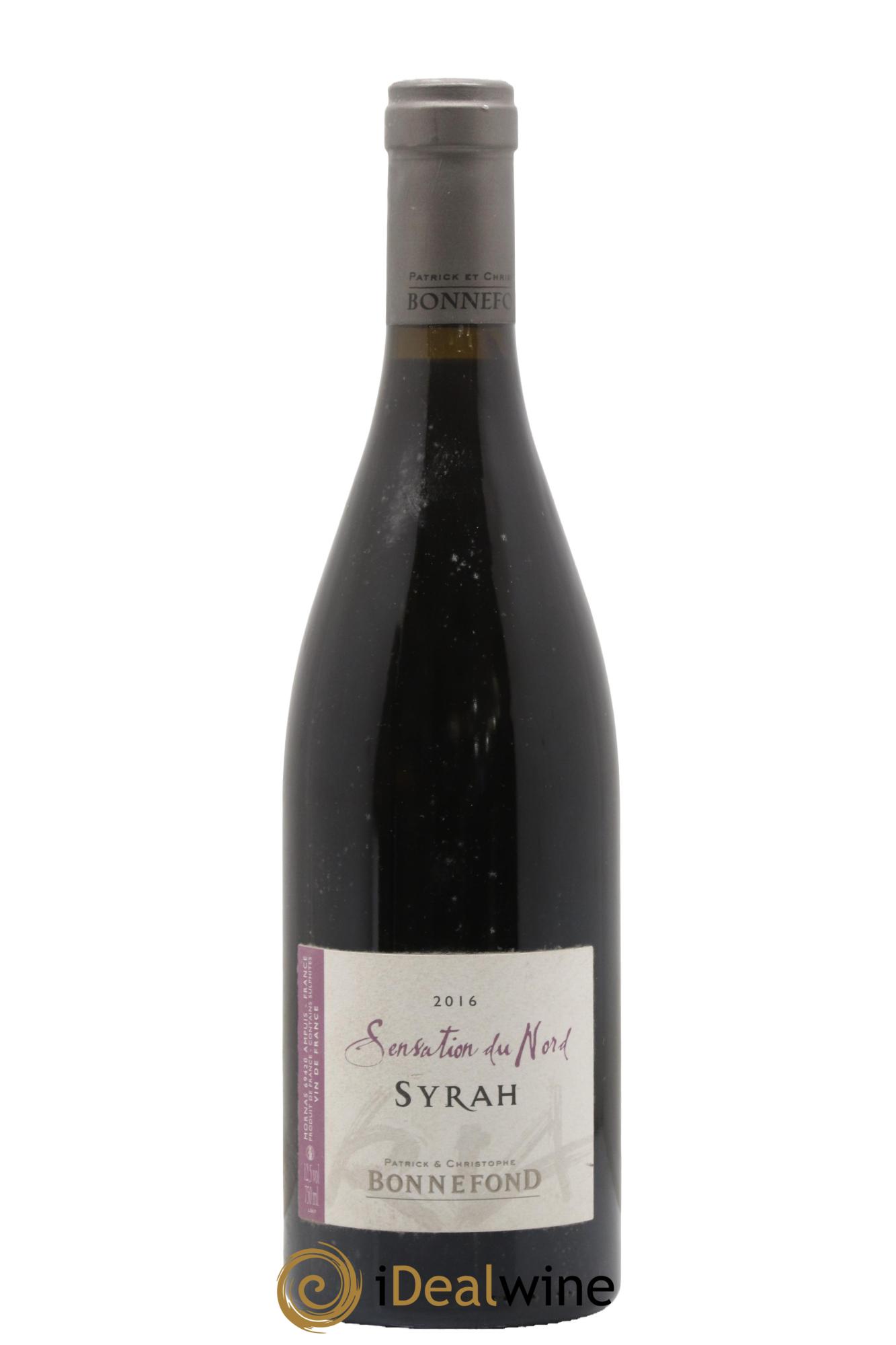Vin de France Sensation du Nord Syrah Bonnefond 2016 - Lot de 1 bouteille - 0