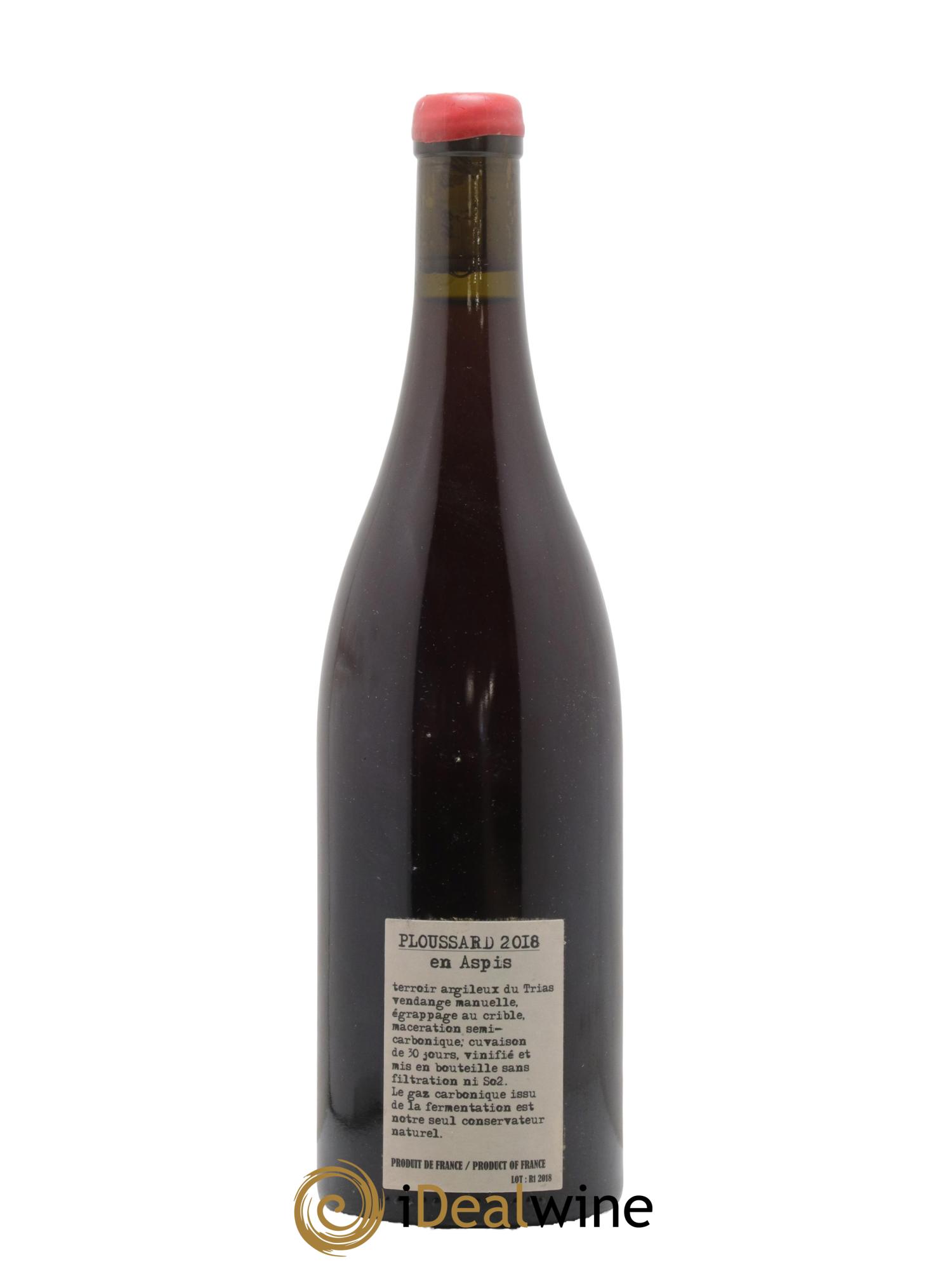 Arbois Pupillin Ploussard En Aspis Adeline Houillon & Renaud Bruyère 2018 - Lot de 1 bouteille - 1