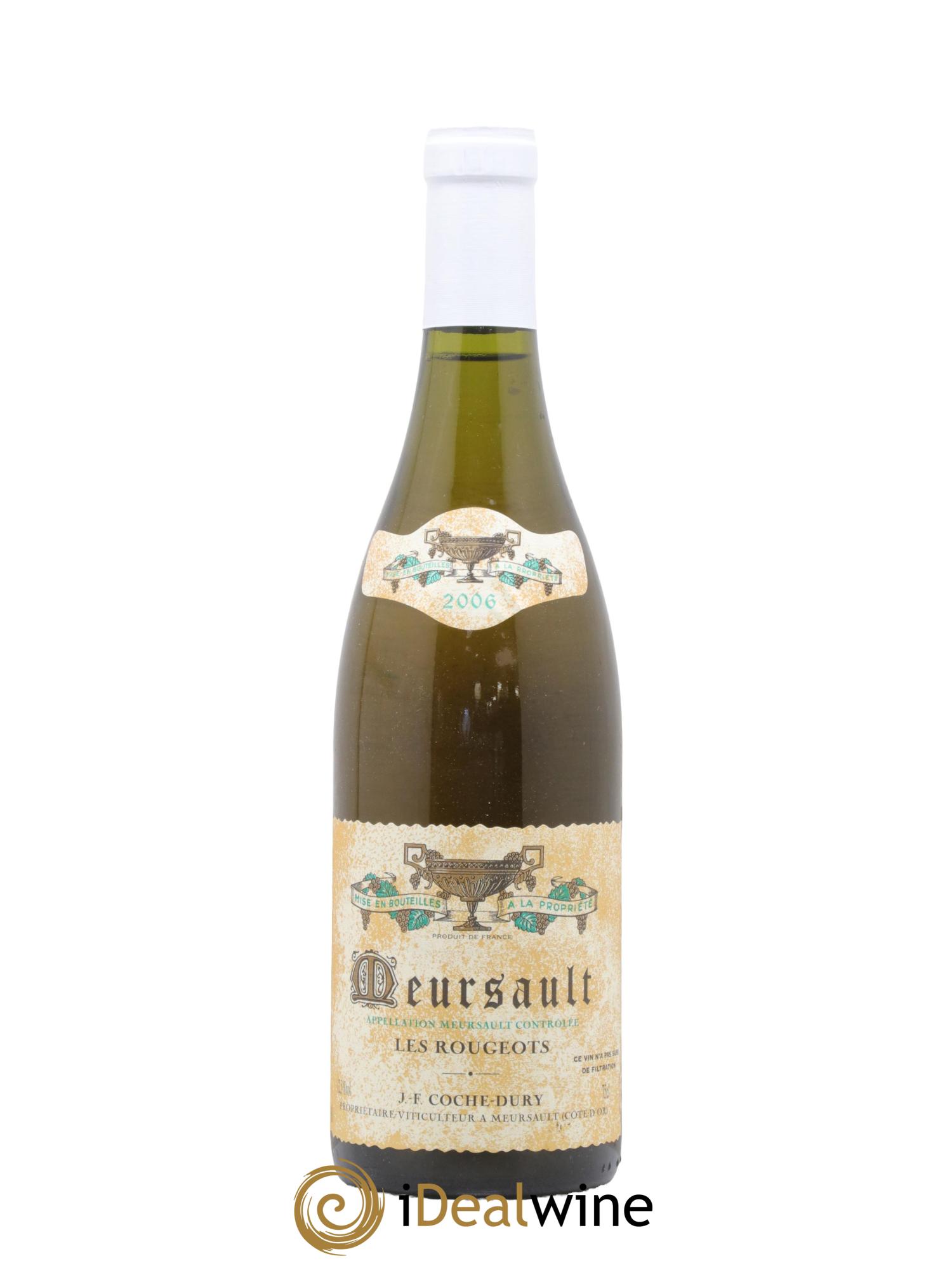 Meursault Les Rougeots Coche Dury (Domaine) 2006 - Lot of 1 bottle - 0