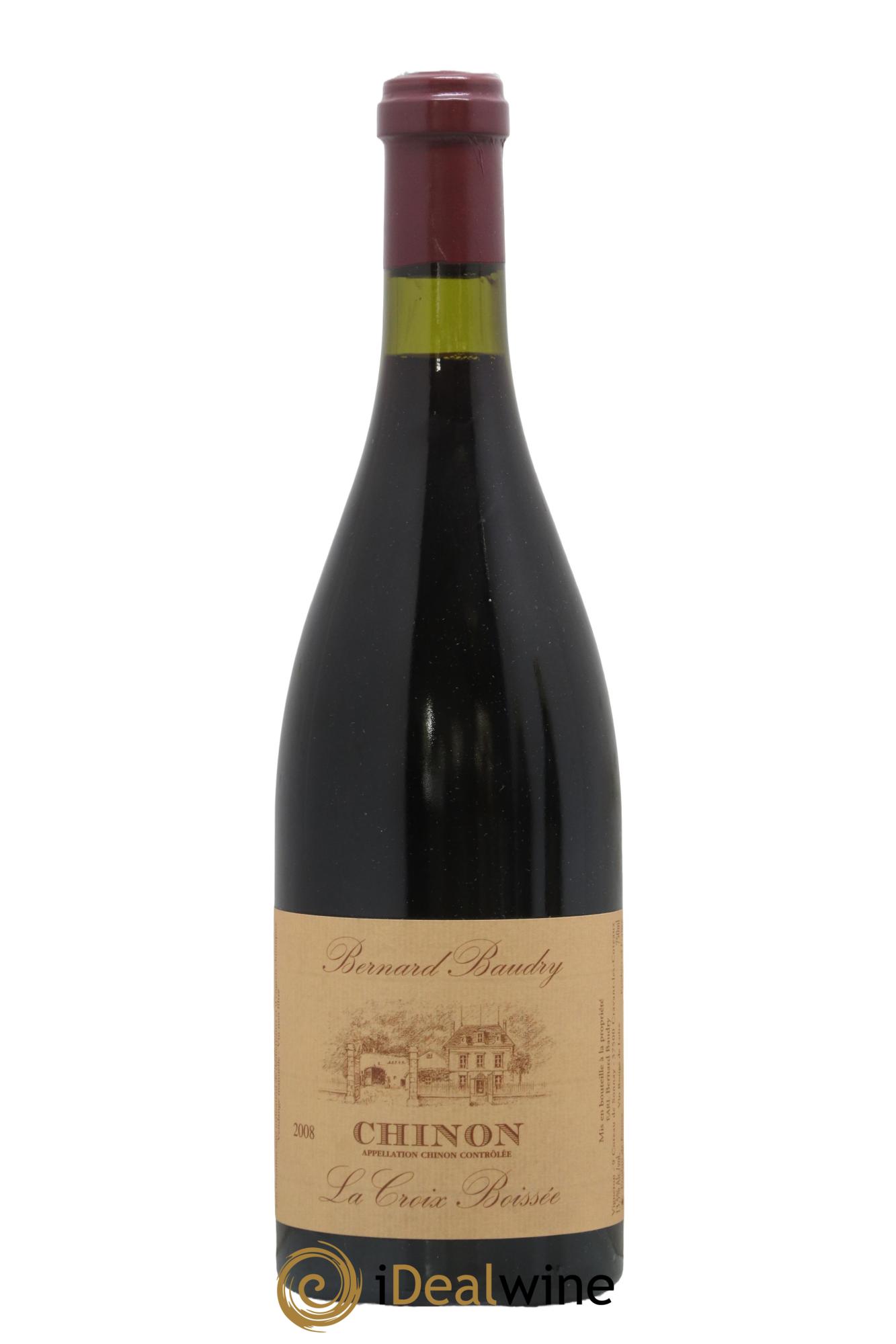 Chinon La Croix Boissée Bernard Baudry 2008 - Lot de 1 bouteille - 0