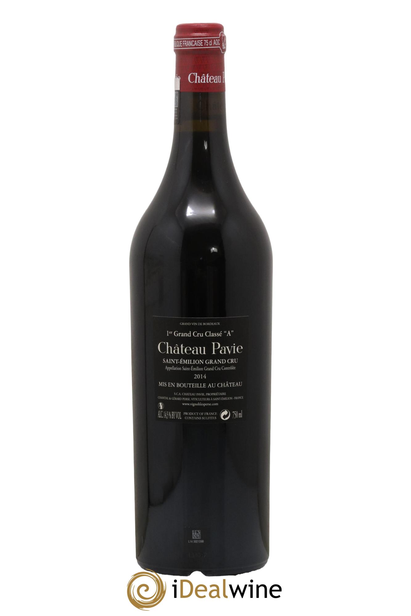 Château Pavie 1er Grand Cru Classé A 2014 - Lot de 1 bouteille - 1