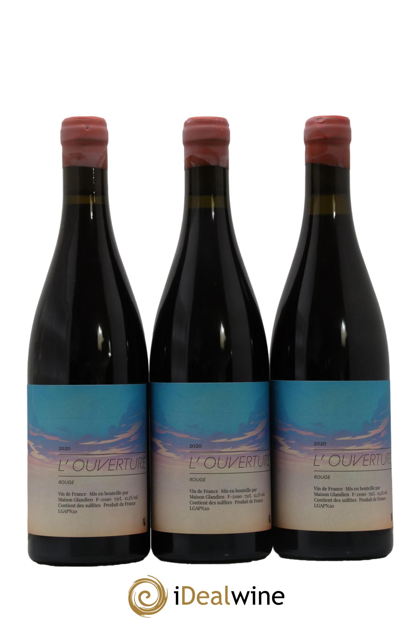 Vin de France L'Ouverture Maison Glandien 2020 - Posten von 3 Flaschen - 0