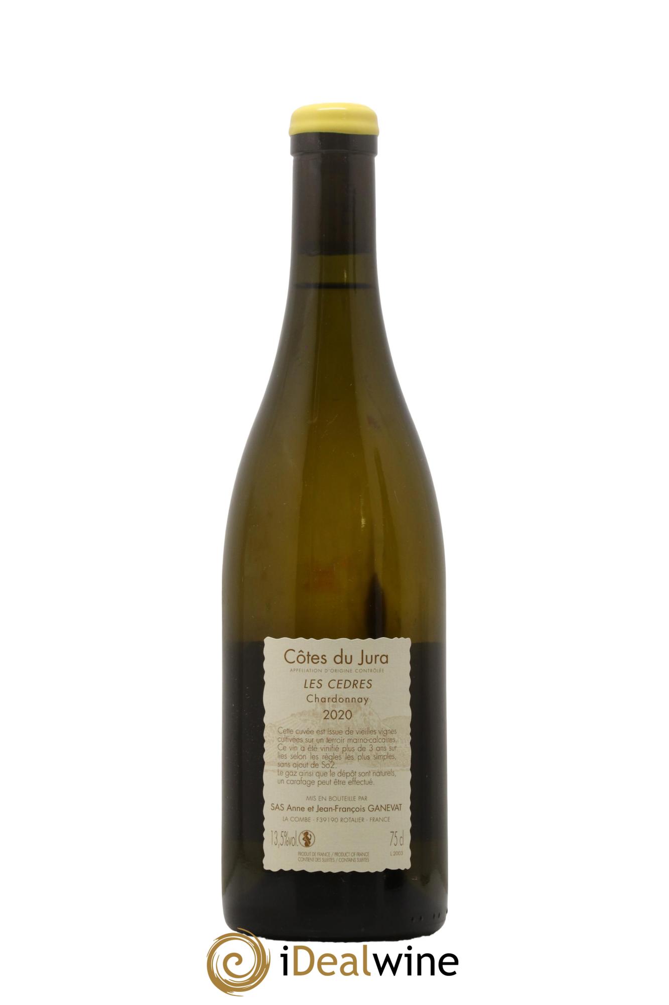 Vin de France (anciennement Côtes du Jura) Les Cèdres Anne et Jean François Ganevat 2020 - Lot of 1 bottle - 1