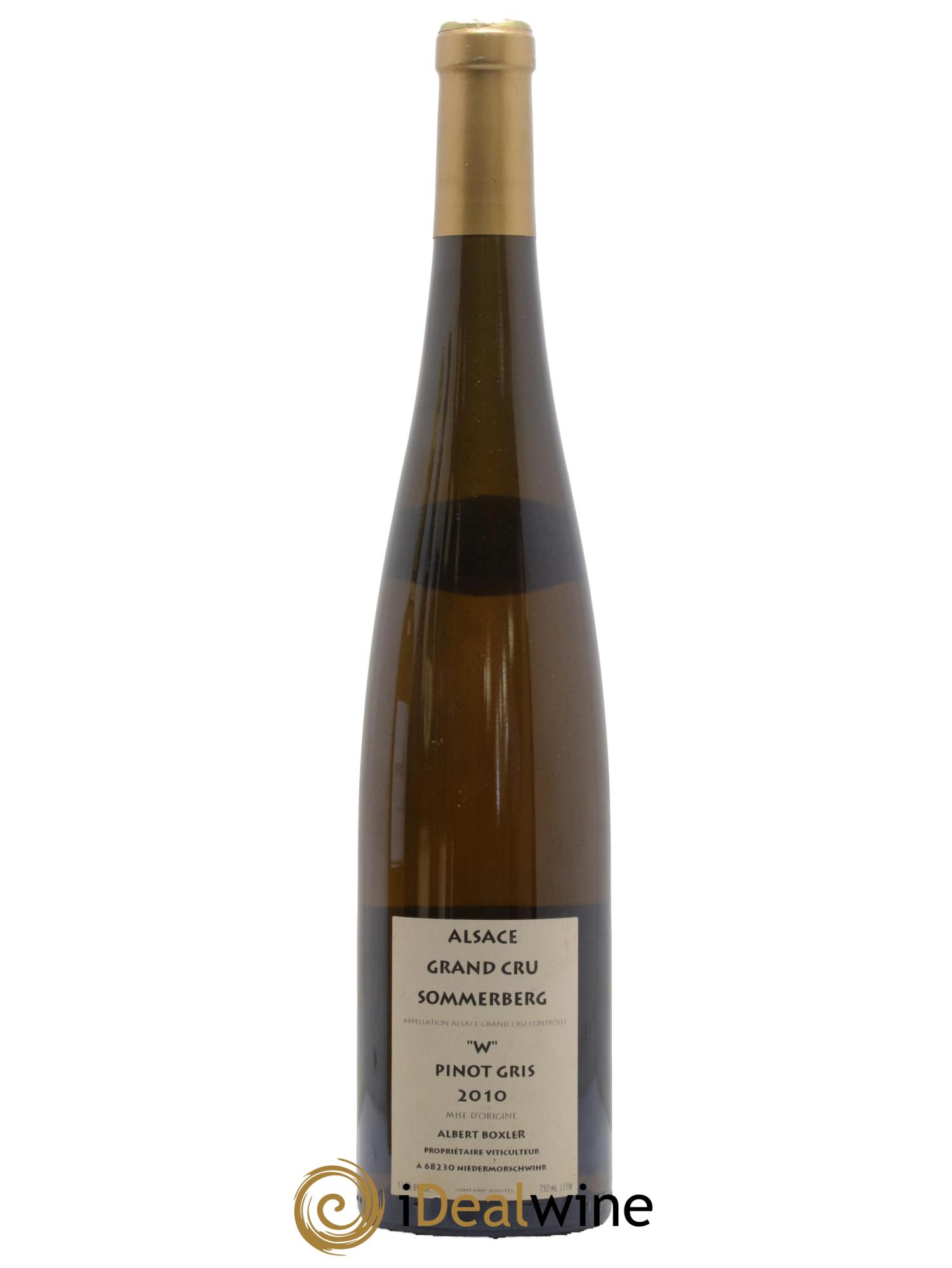 Alsace Pinot Gris Grand Cru Sommerberg W Albert Boxler 2010 - Posten von 1 Flasche - 1
