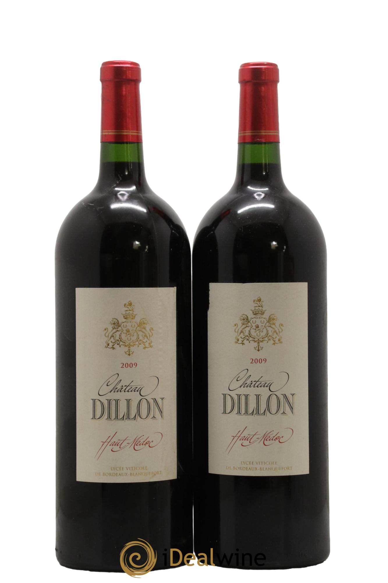 Château Dillon Cru Bourgeois 2009 - Lot de 2 magnums - 0