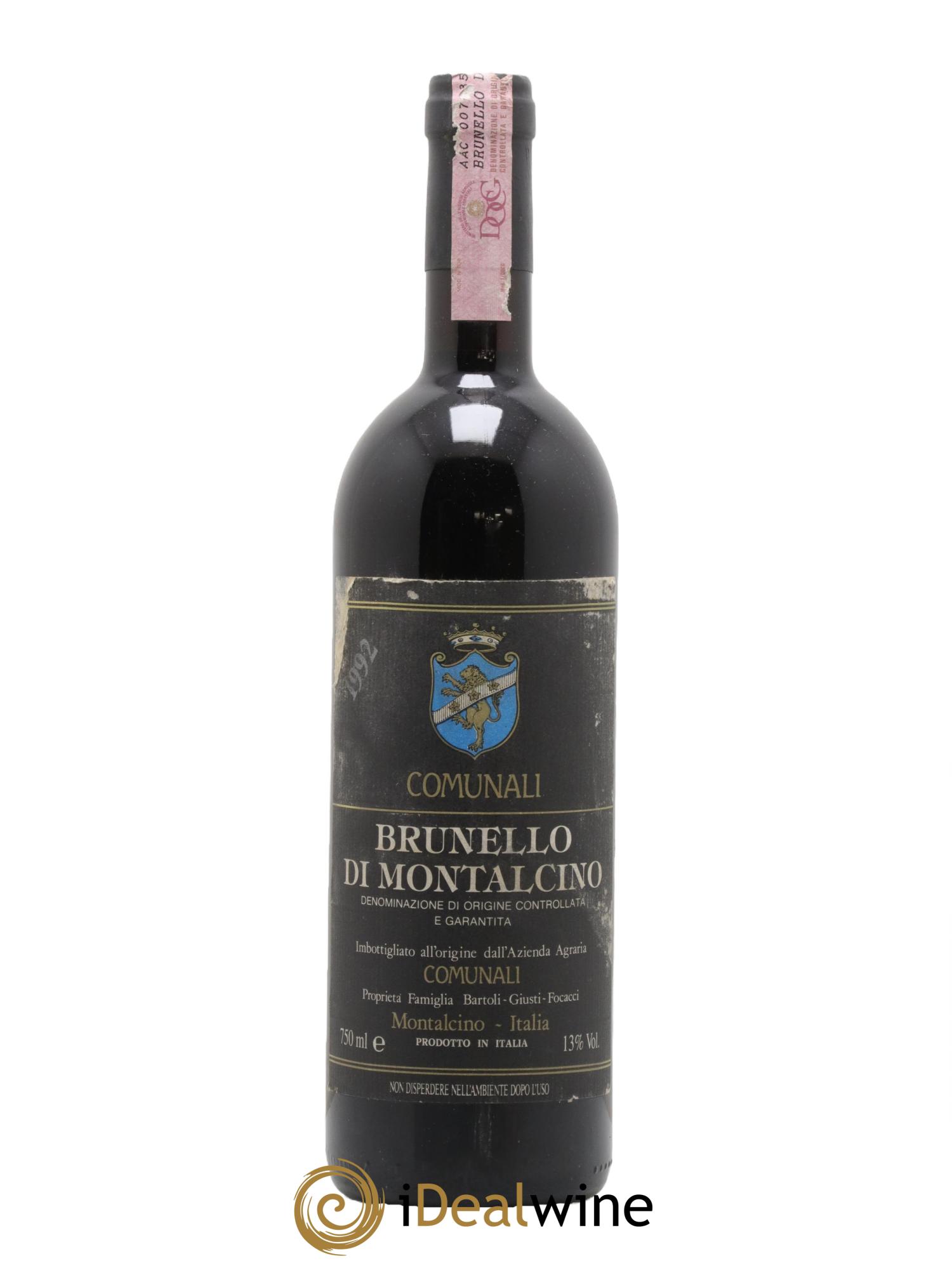 Brunello di Montalcino Comunali 1992 - Lot de 1 bouteille - 0