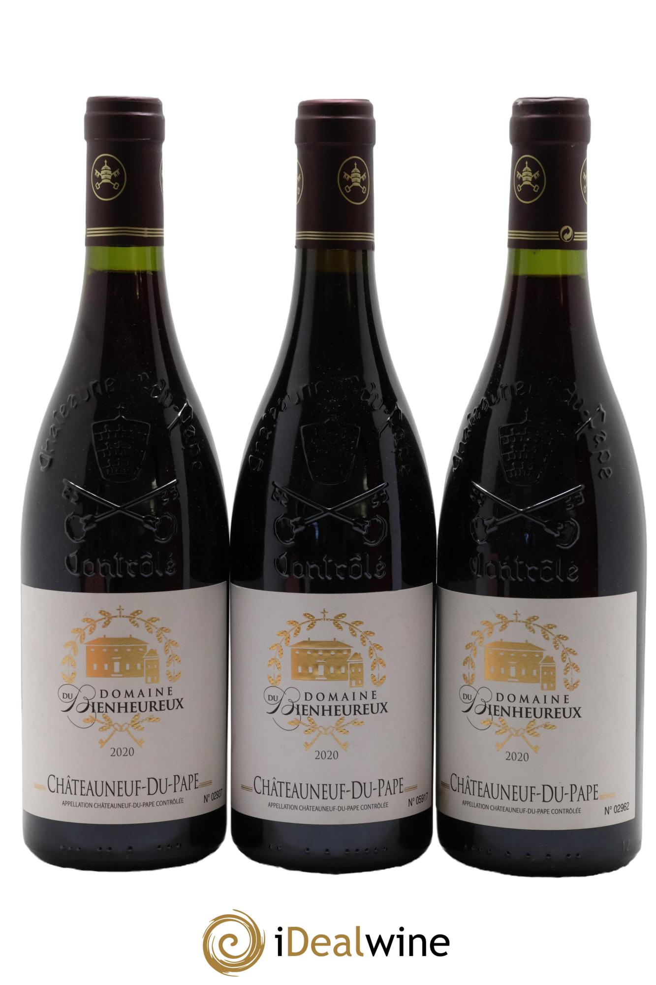 Châteauneuf-du-Pape Domaine du Bienheureux 2020 - Lot of 3 bottles - 0