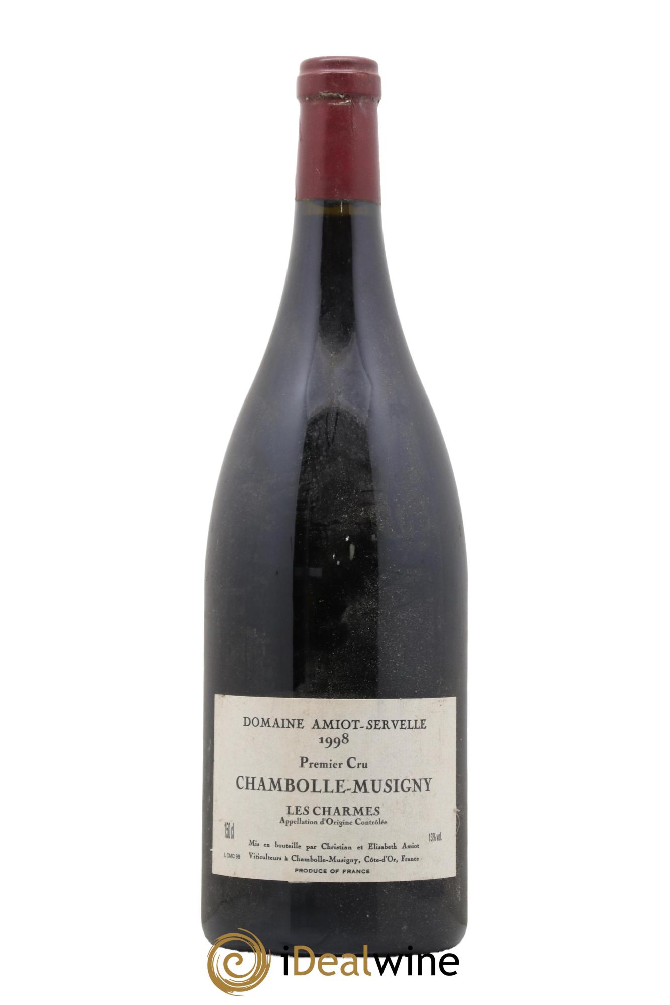 Chambolle-Musigny 1er Cru Les Charmes Amiot-Servelle 1998 - Lot de 1 magnum - 0