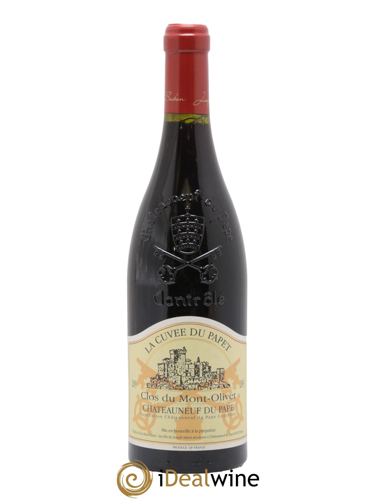 Châteauneuf-du-Pape Cuvée du Papet Clos du Mont-Olivet 2009 - Lot de 1 bouteille - 0