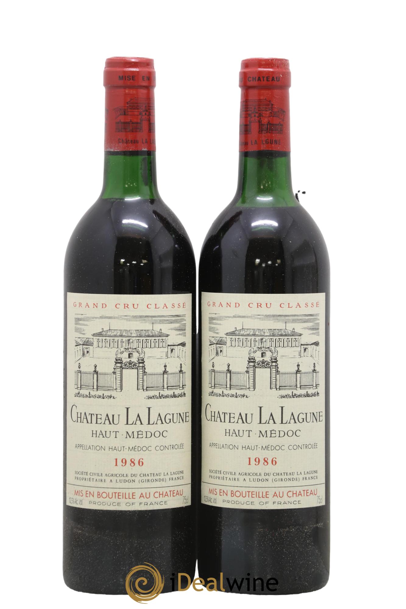 Château la Lagune 3ème Grand Cru Classé 1986 - Lot de 2 bouteilles - 0