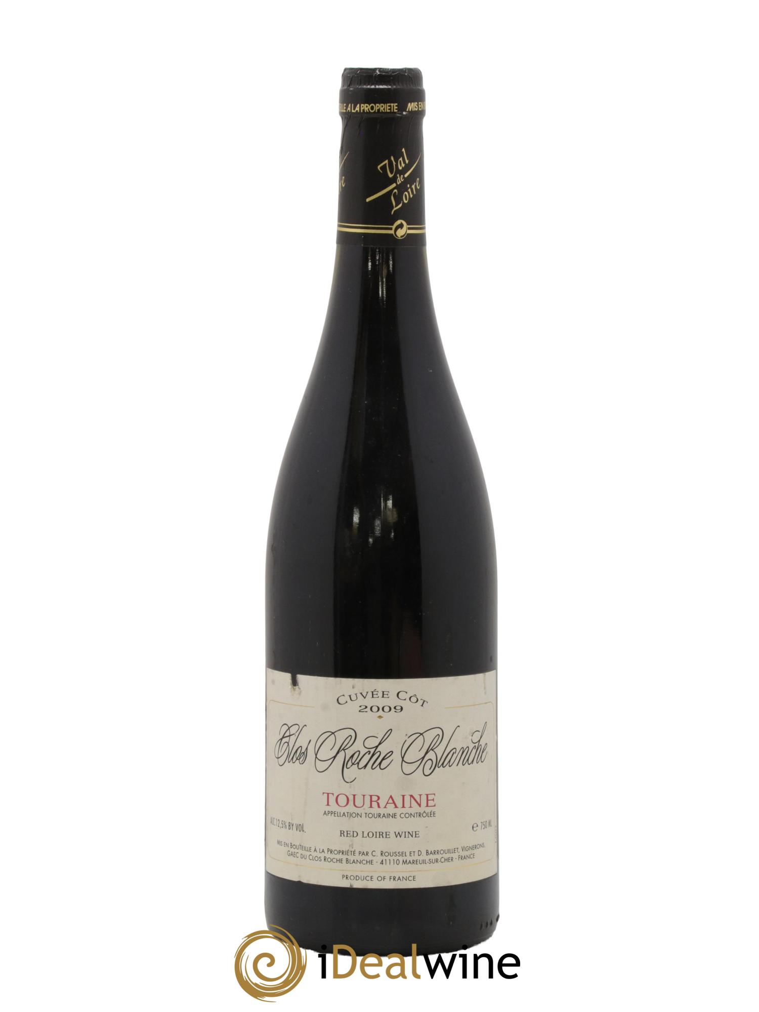 Touraine Côt Clos Roche Blanche (Domaine de) 2009 - Posten von 1 Flasche - 0
