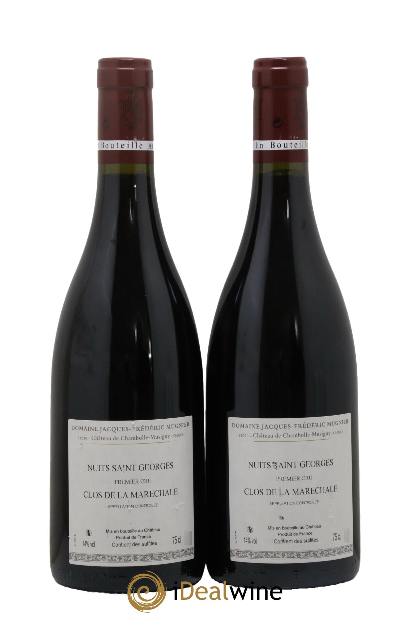 Nuits-Saint-Georges 1er Cru Clos de La Maréchale Jacques-Frédéric Mugnier 2018 - Lot of 2 bottles - 1
