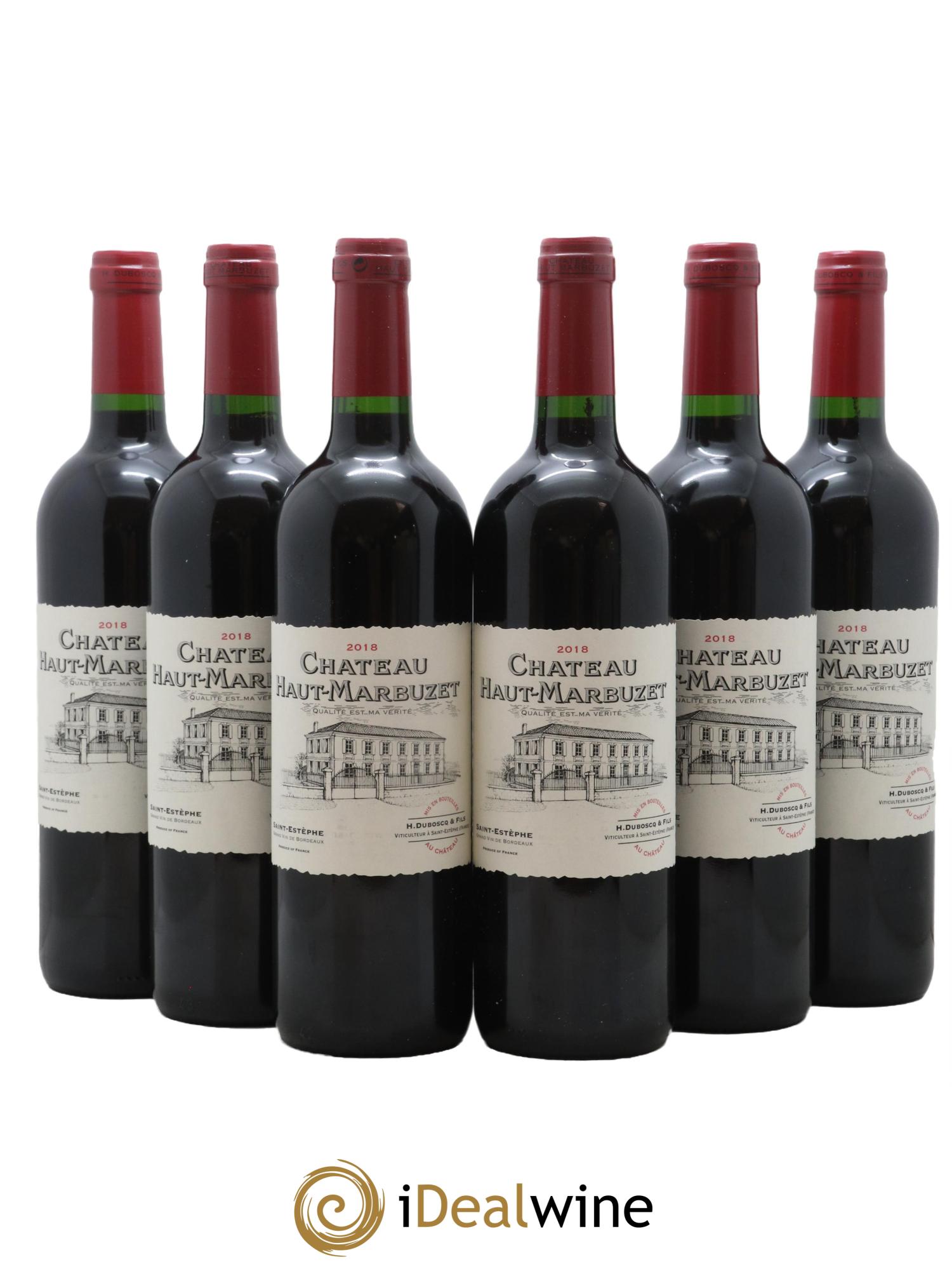 Château Haut Marbuzet 2018 - Lot de 6 bouteilles - 0