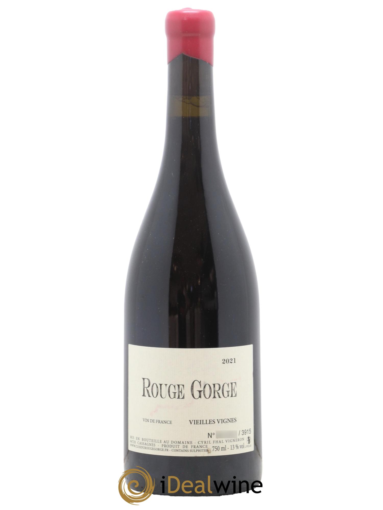 Vin de France Vieilles Vignes Domaine Clos Du Rouge Gorge 2021 - Lot de 1 bouteille - 0