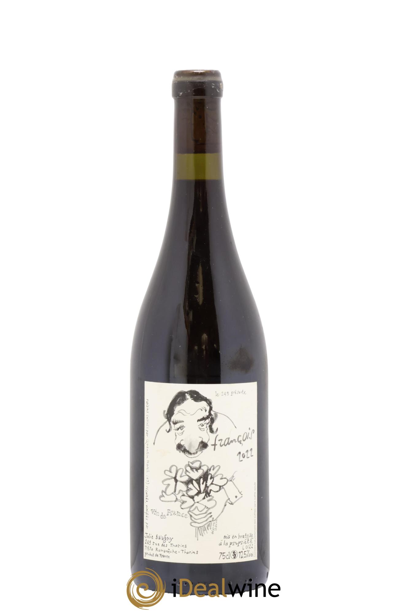 Vin de France François Julie Balagny 2022 - Lot of 1 bottle - 0