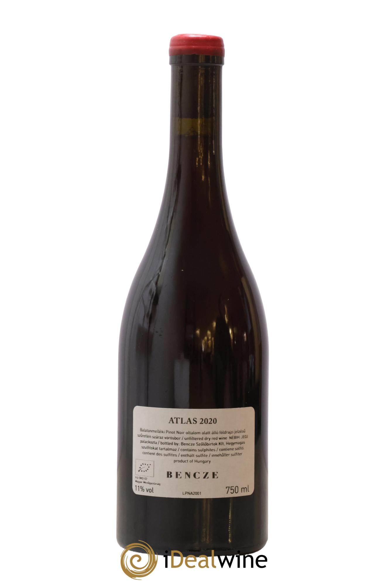 Vins Etrangers Hongrie Atlas Benzce 2020 - Lot de 1 bouteille - 1