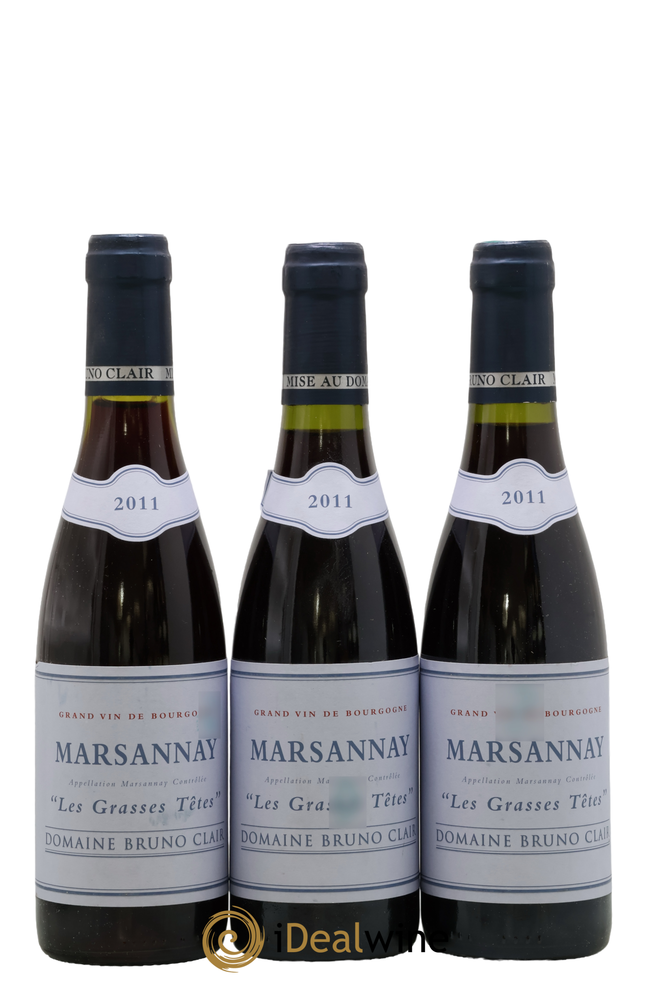 Marsannay Les Grasses Tetes Bruno Clair (Domaine) 2011 - Lot de 3 demi bouteilles - 0
