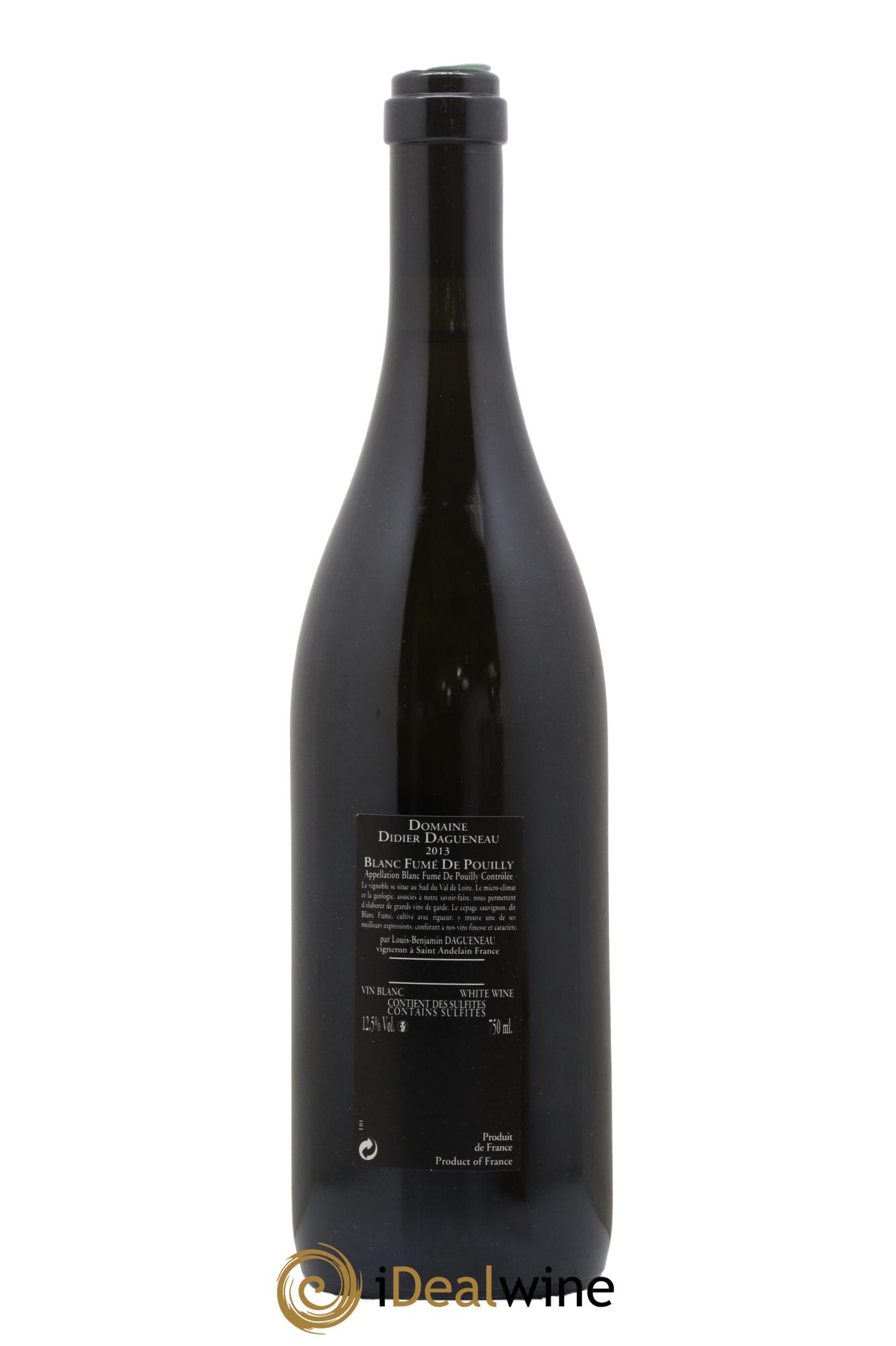 Vin de France (anciennement Pouilly-Fumé) Silex Dagueneau (Domaine Didier - Louis-Benjamin)  2013 - Lot of 1 bottle - 1