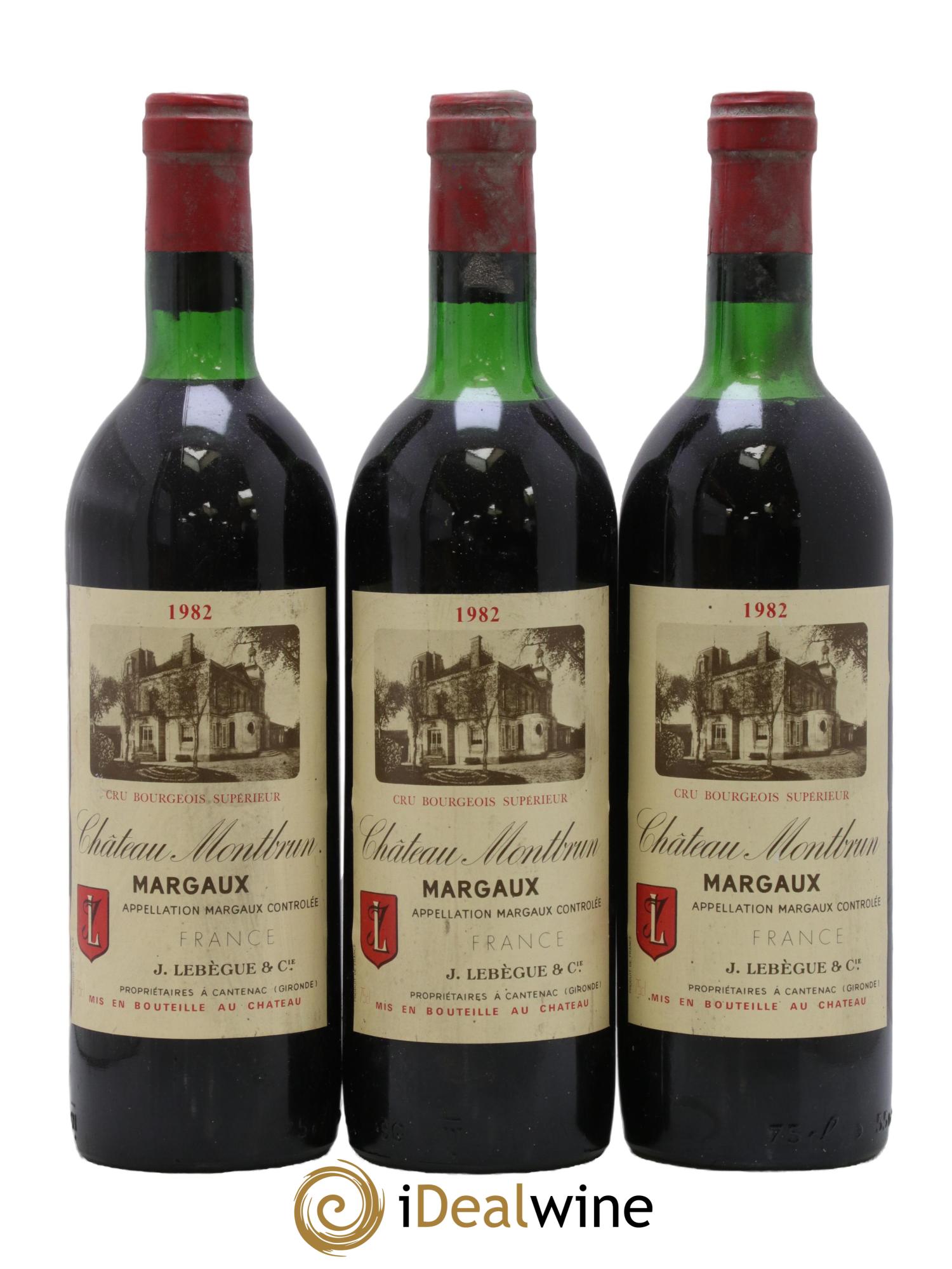 Château Montbrun Cru Bourgeois  1982 - Posten von 3 Flaschen - 0