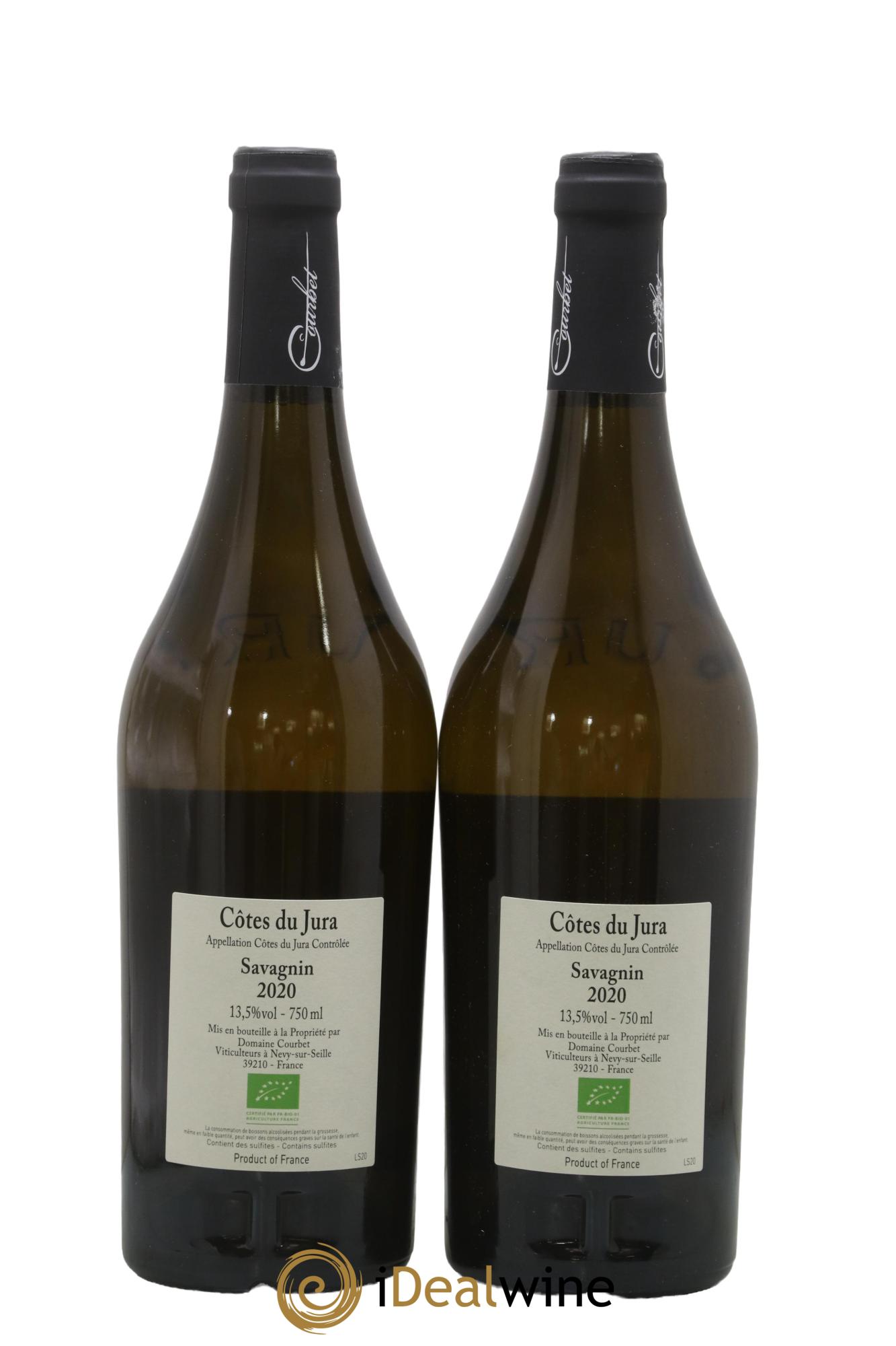 Côtes du Jura Savagnin ouillé Croix & Courbet 2020 - Lot de 2 bouteilles - 1