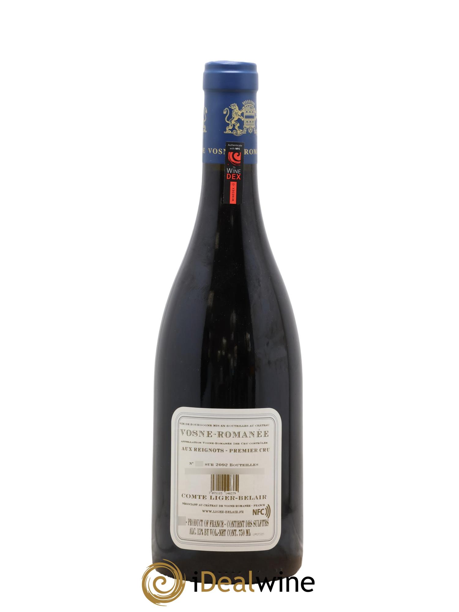 Vosne-Romanée 1er Cru Aux Reignots Ch. de Vosne-Romanée Comte Liger-Belair (Domaine du) 2015 - Lot de 1 bouteille - 1