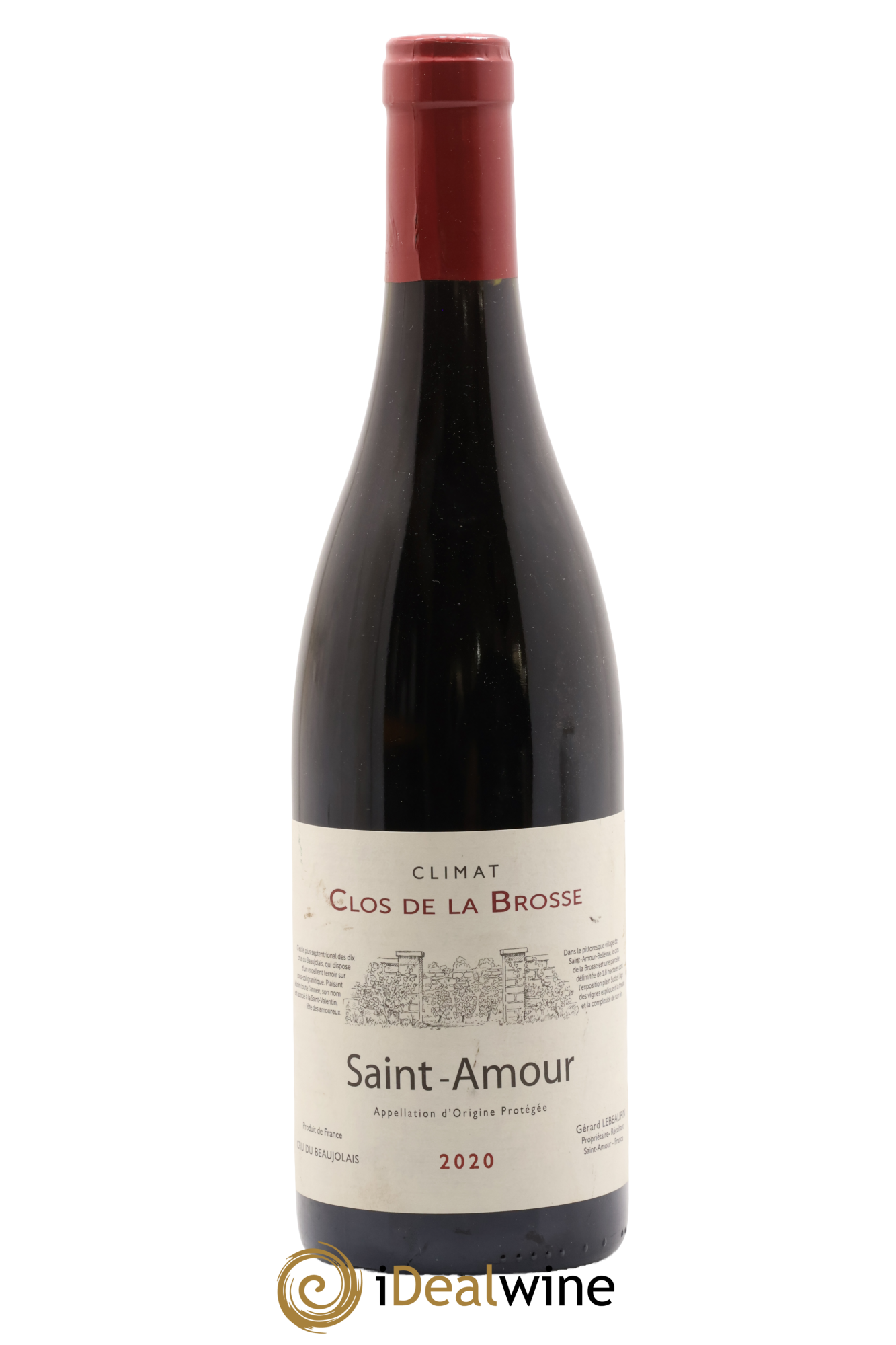 Saint-Amour Clos de la Brosse Gérard Lebeaupin 2020 - Lot de 1 bouteille - 0