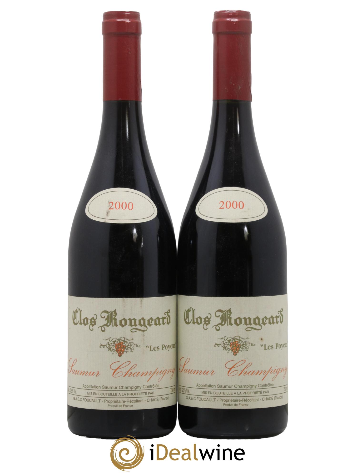 Saumur-Champigny Les Poyeux Clos Rougeard 2000 - Lot de 2 bouteilles - 0