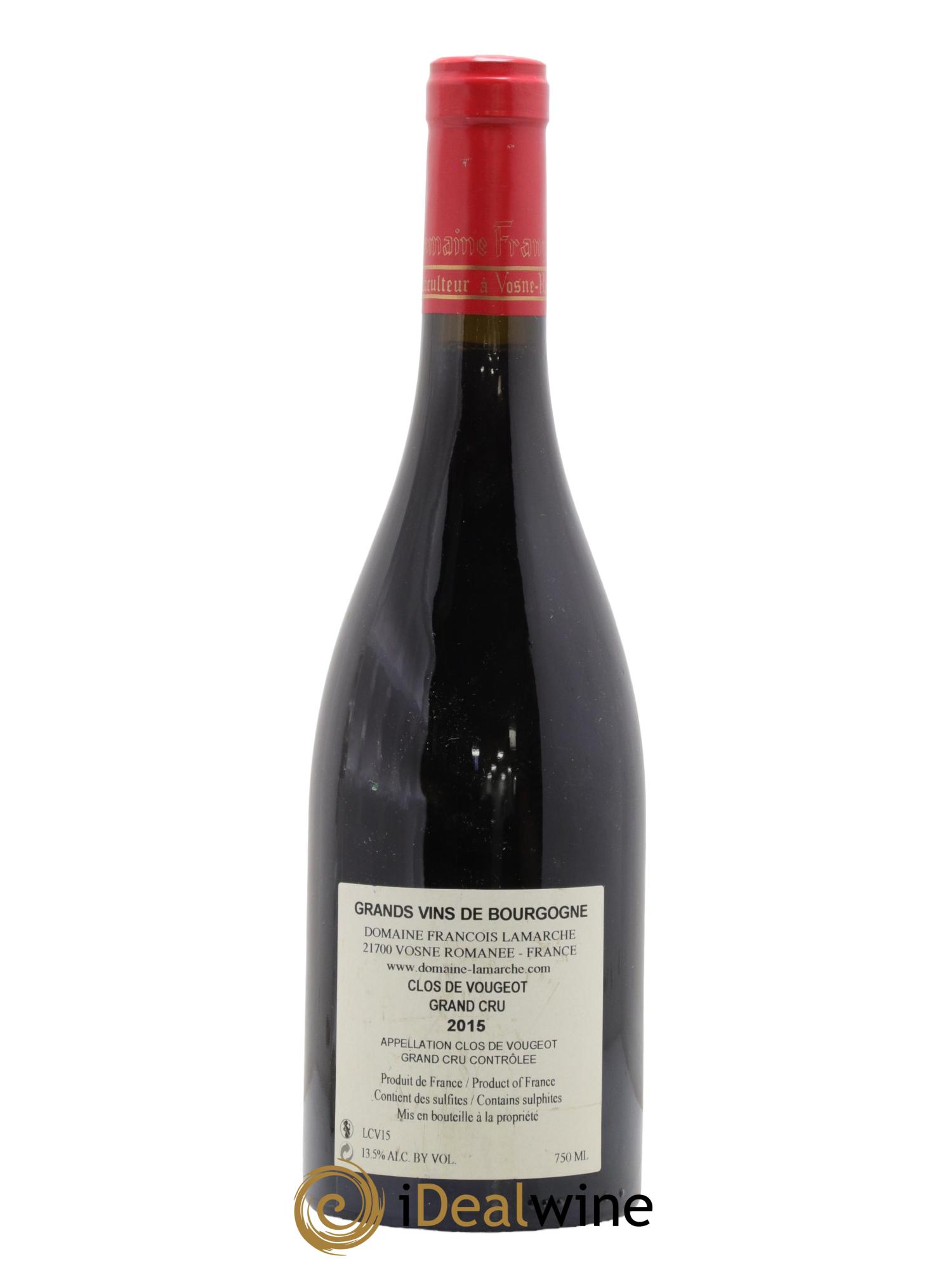 Clos de Vougeot Grand Cru Lamarche (Domaine) 2015 - Lotto di 1 bottiglia - 1