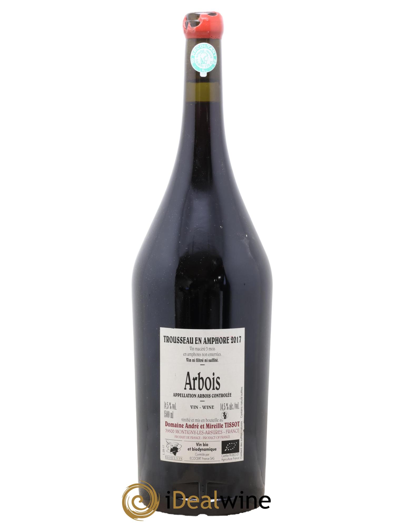 Arbois Trousseau Amphore Bénédicte et Stéphane Tissot 2017 - Lotto di 1 magnum - 1