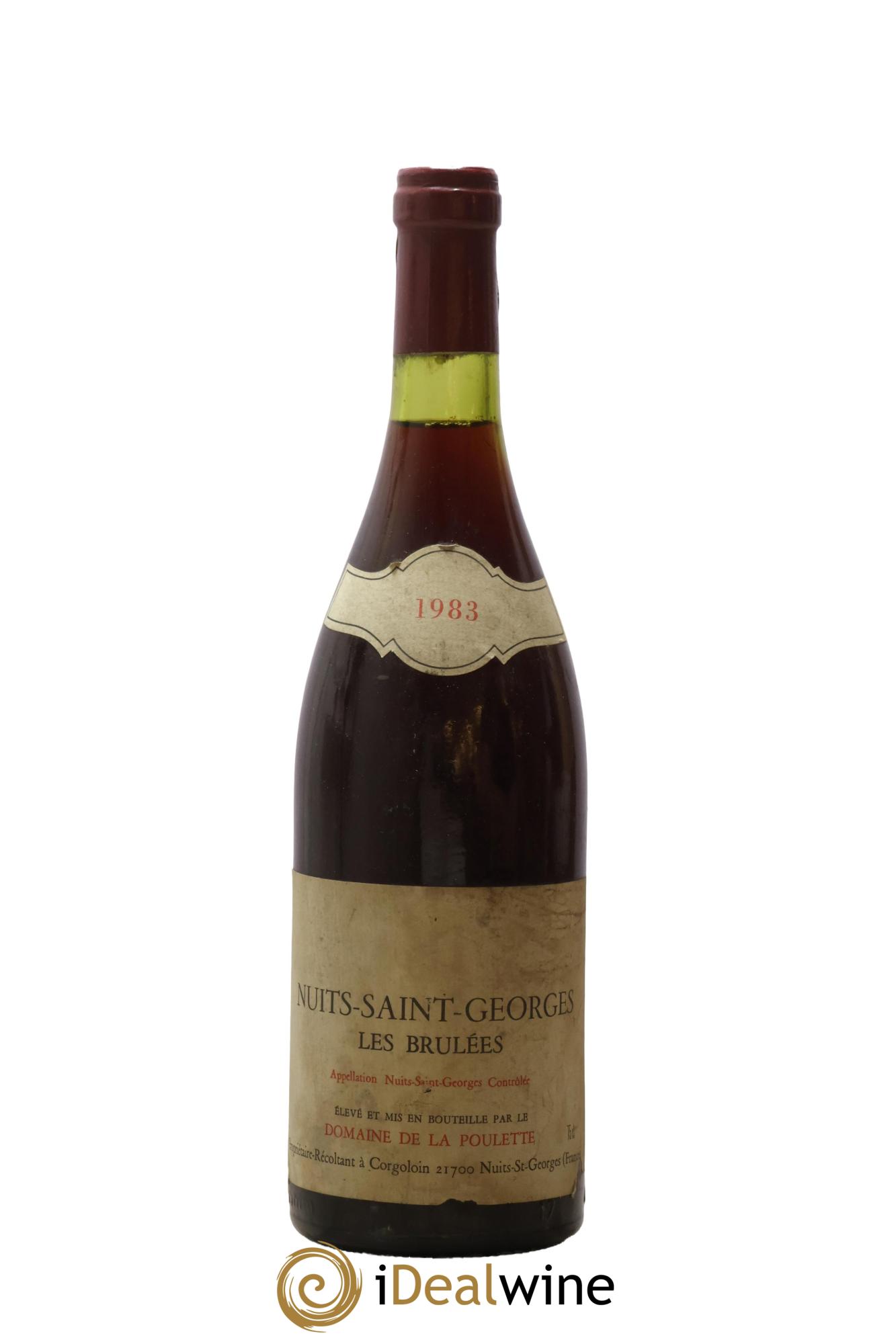 Nuits-Saint-Georges 1er Cru Les Brûlées Domaine de la Poulette 1983 - Lot de 1 bouteille - 0