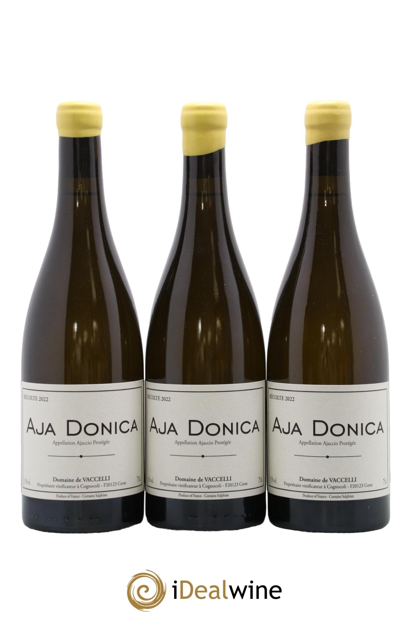Ajaccio Aja Donica Vaccelli 2022 - Posten von 3 Flaschen - 0