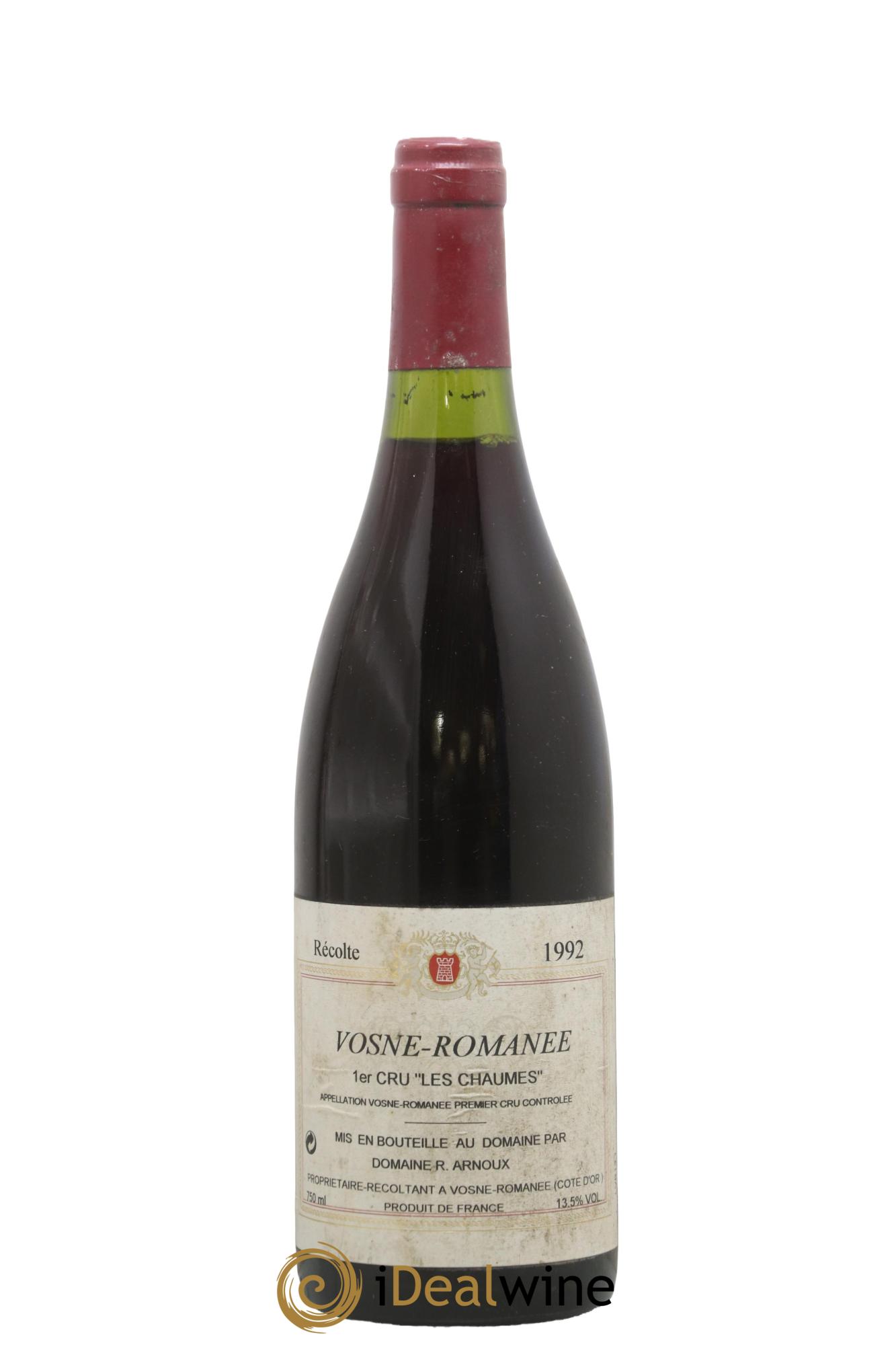 Vosne-Romanée 1er Cru Les Chaumes Robert Arnoux 1992 - Lot de 1 bouteille - 0
