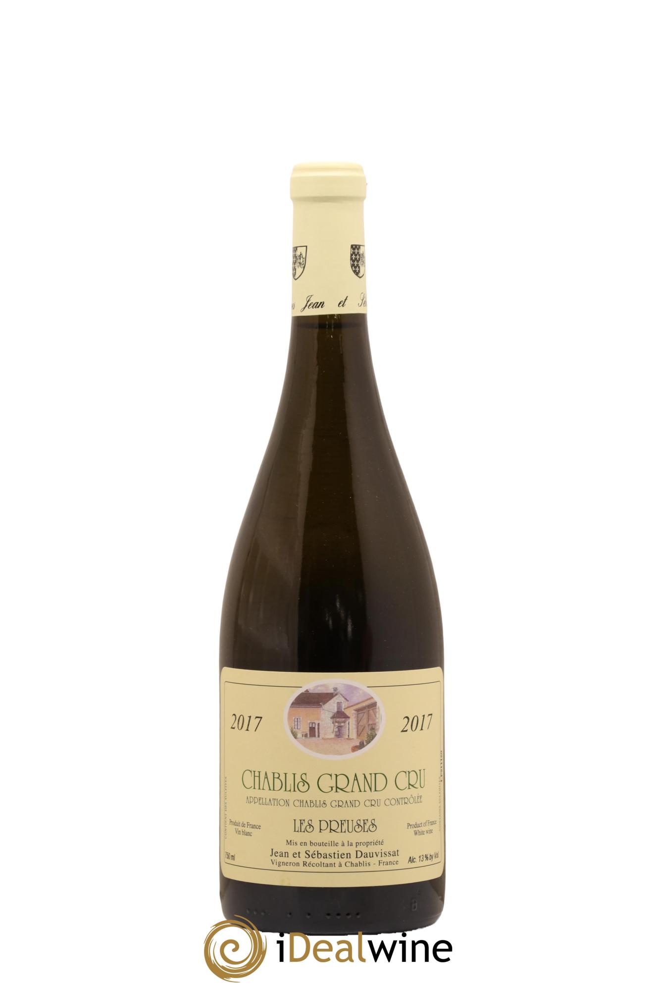 Chablis Grand Cru Les Preuses Jean & Sébastien Dauvissat 2017 - Lot de 1 bouteille - 0