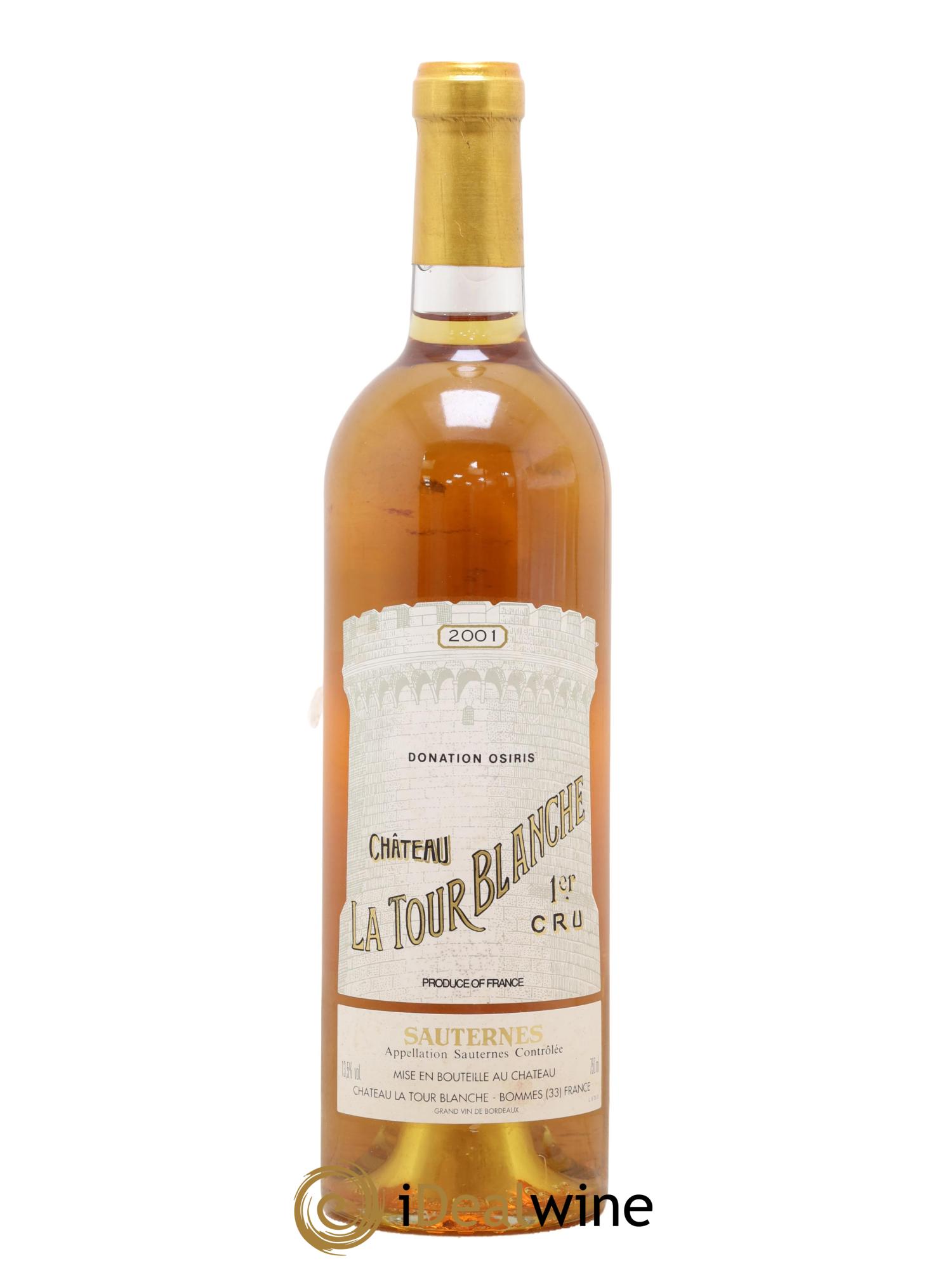 Château la Tour Blanche 1er Grand Cru Classé 2001 - Lot de 1 bouteille - 0