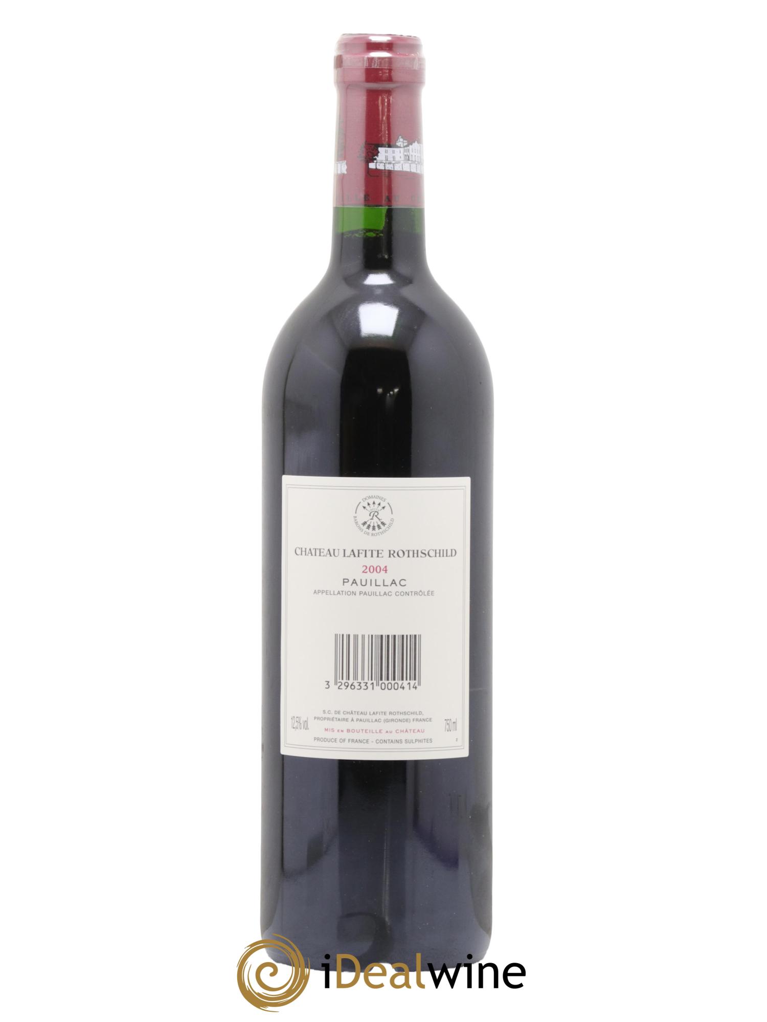Château Lafite Rothschild 1er Grand Cru Classé 2004 - Lot de 1 bouteille - 1