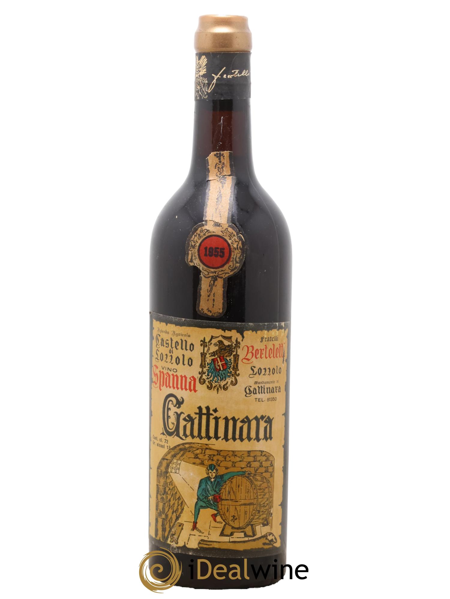 Gattinara DOCG Berteletti 1955 - Lotto di 1 bottiglia - 0