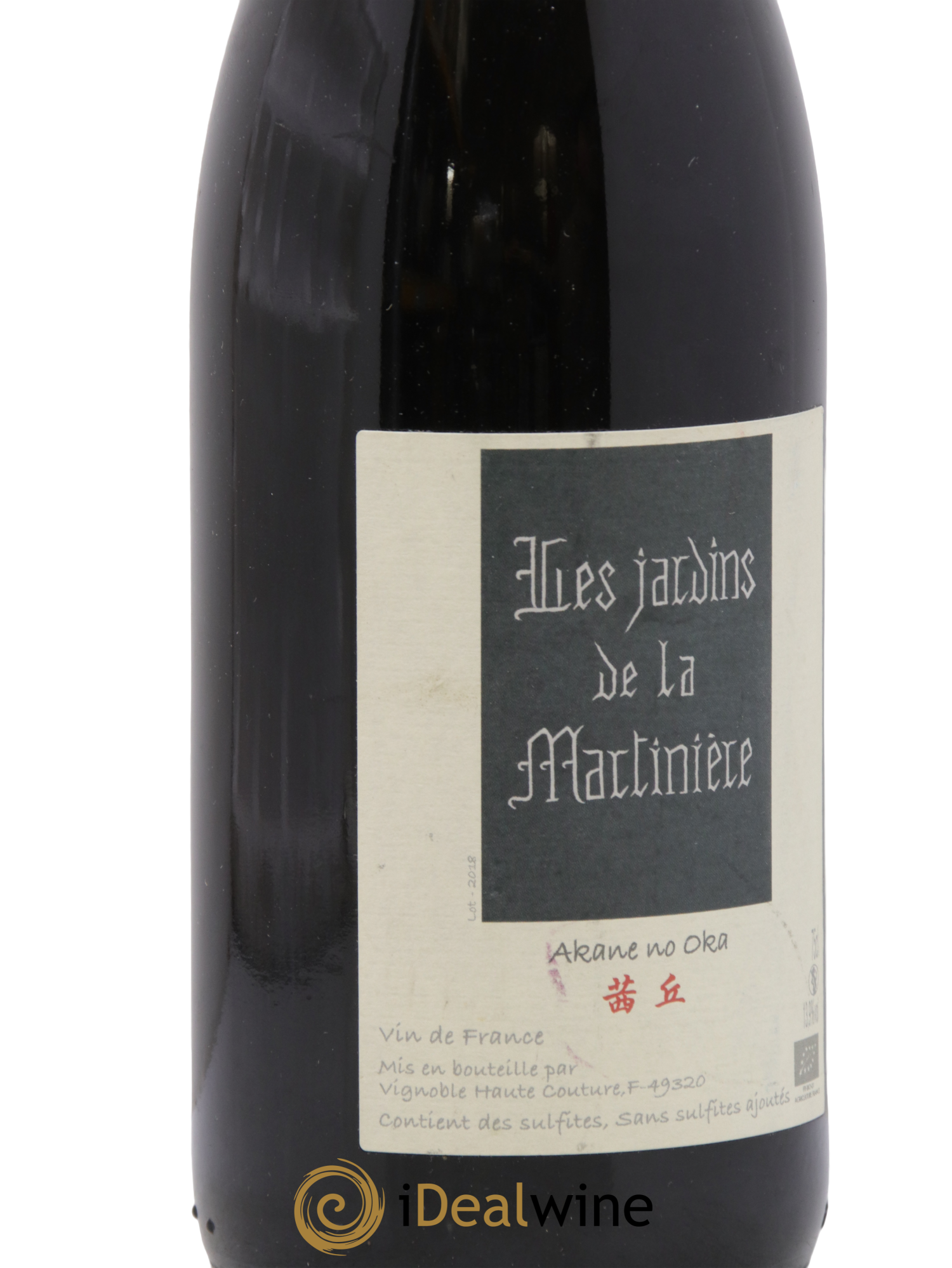 Vin de France Akane No Oka Les Jardins de la Martinière 2018 - Lot de 1 bouteille - 1