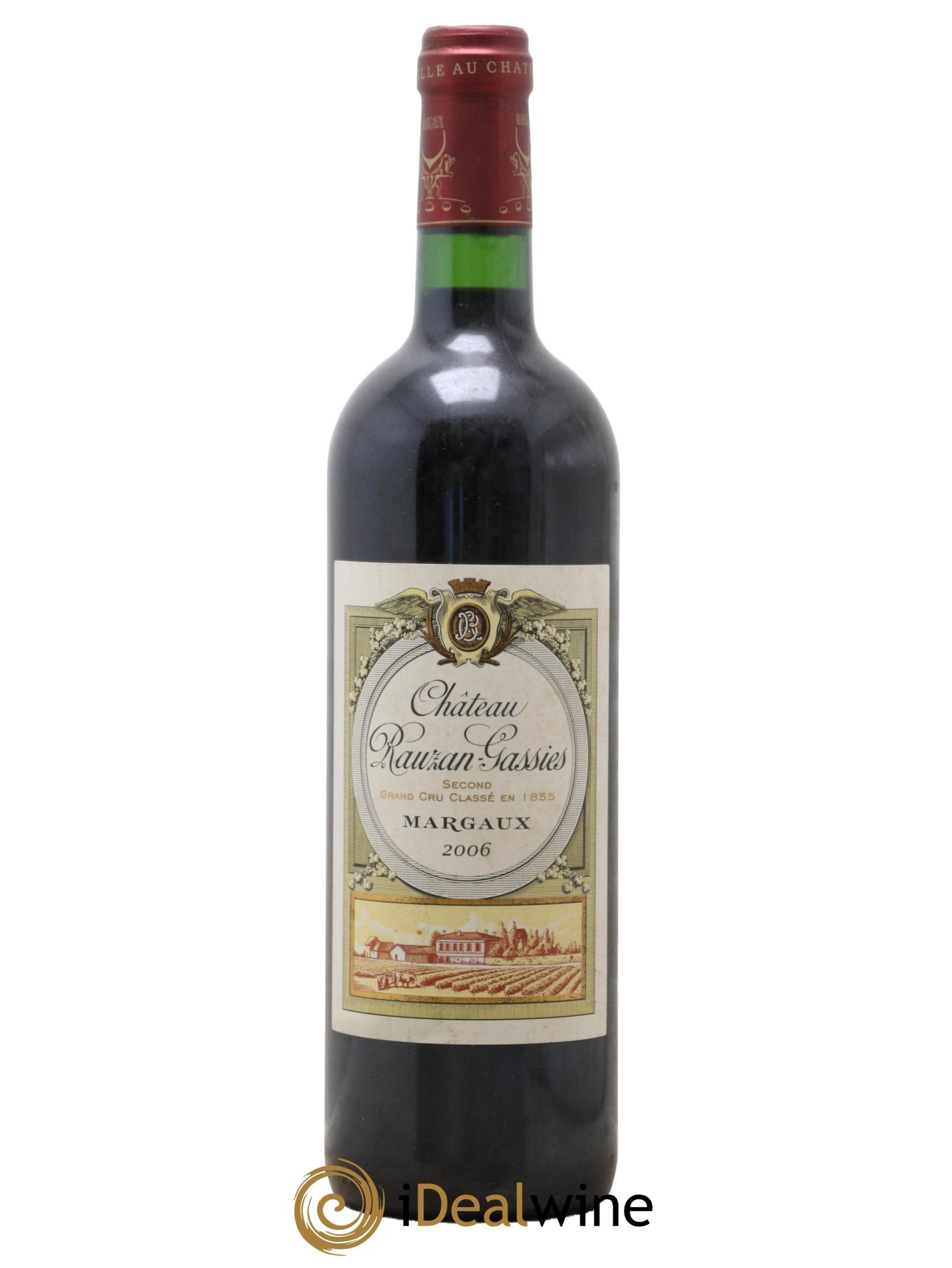 Château Rauzan-Gassies 2ème Grand Cru Classé 2006 - Lotto di 1 bottiglia - 0