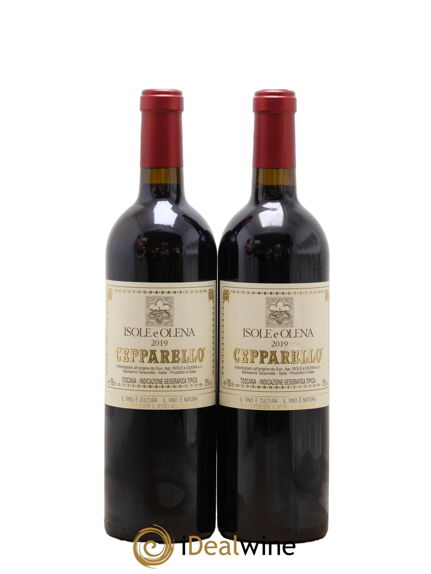 Toscana IGT Cepparello Isole e olena 2019 - Lot de 2 bouteilles - 0
