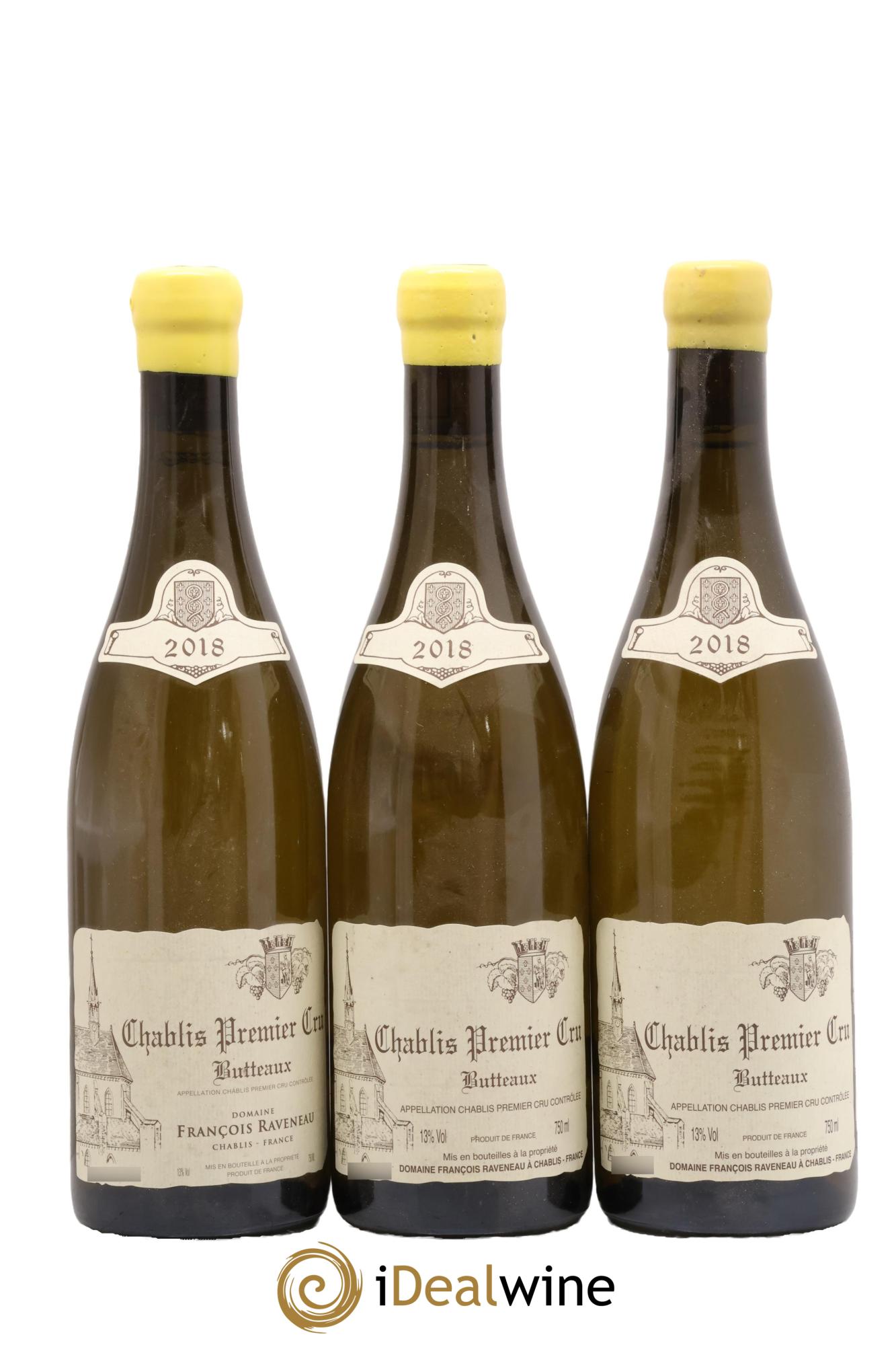 Chablis 1er Cru Butteaux Raveneau (Domaine) 2018 - Lot of 3 bottles - 0
