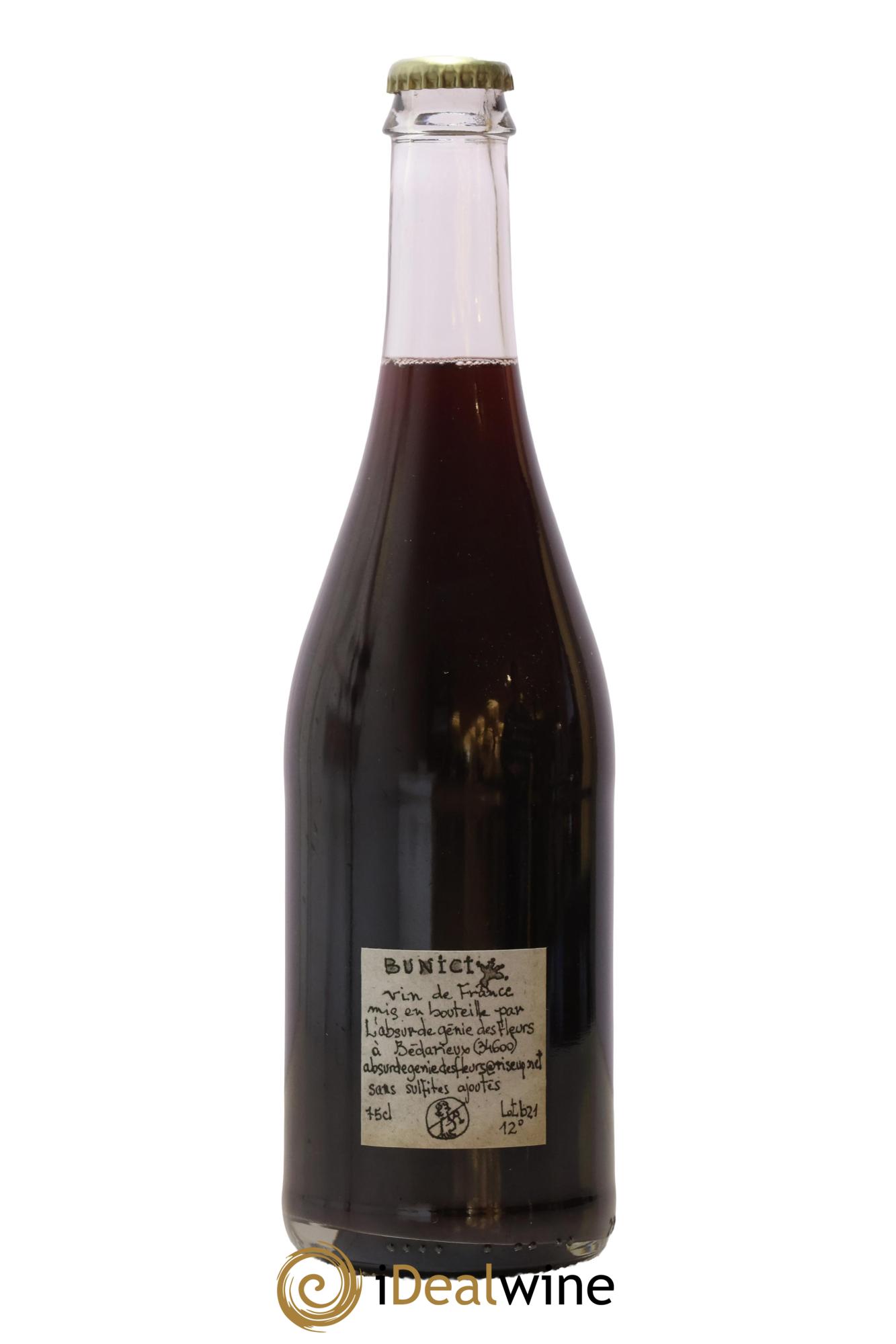 Vin de France L'Absurde Génie Des Fleurs Bunici 2021 - Lot de 1 bouteille - 1