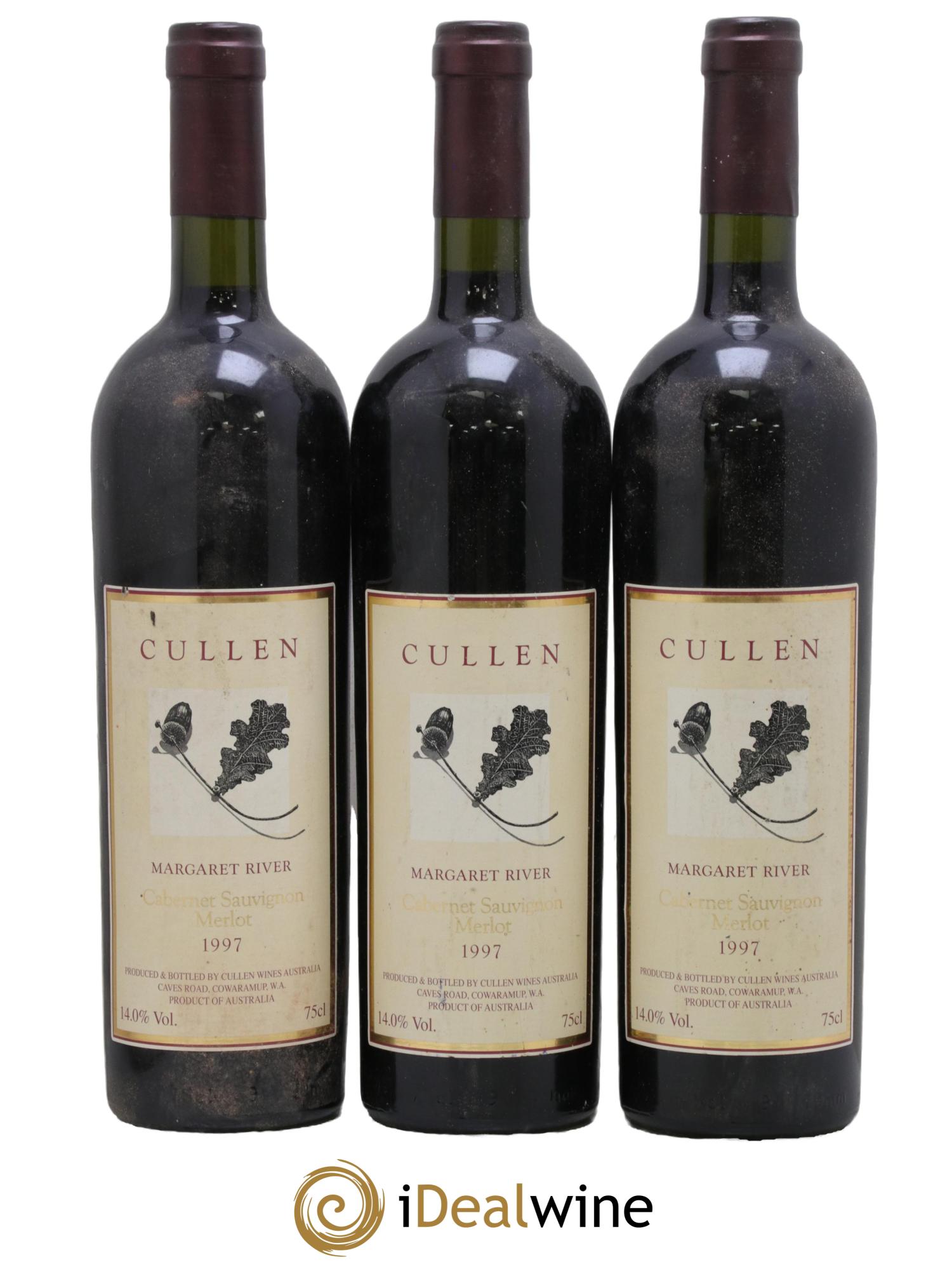 Australie Cabernet Sauvignon Merlot Cullen 1997 - Lot de 3 bouteilles - 0