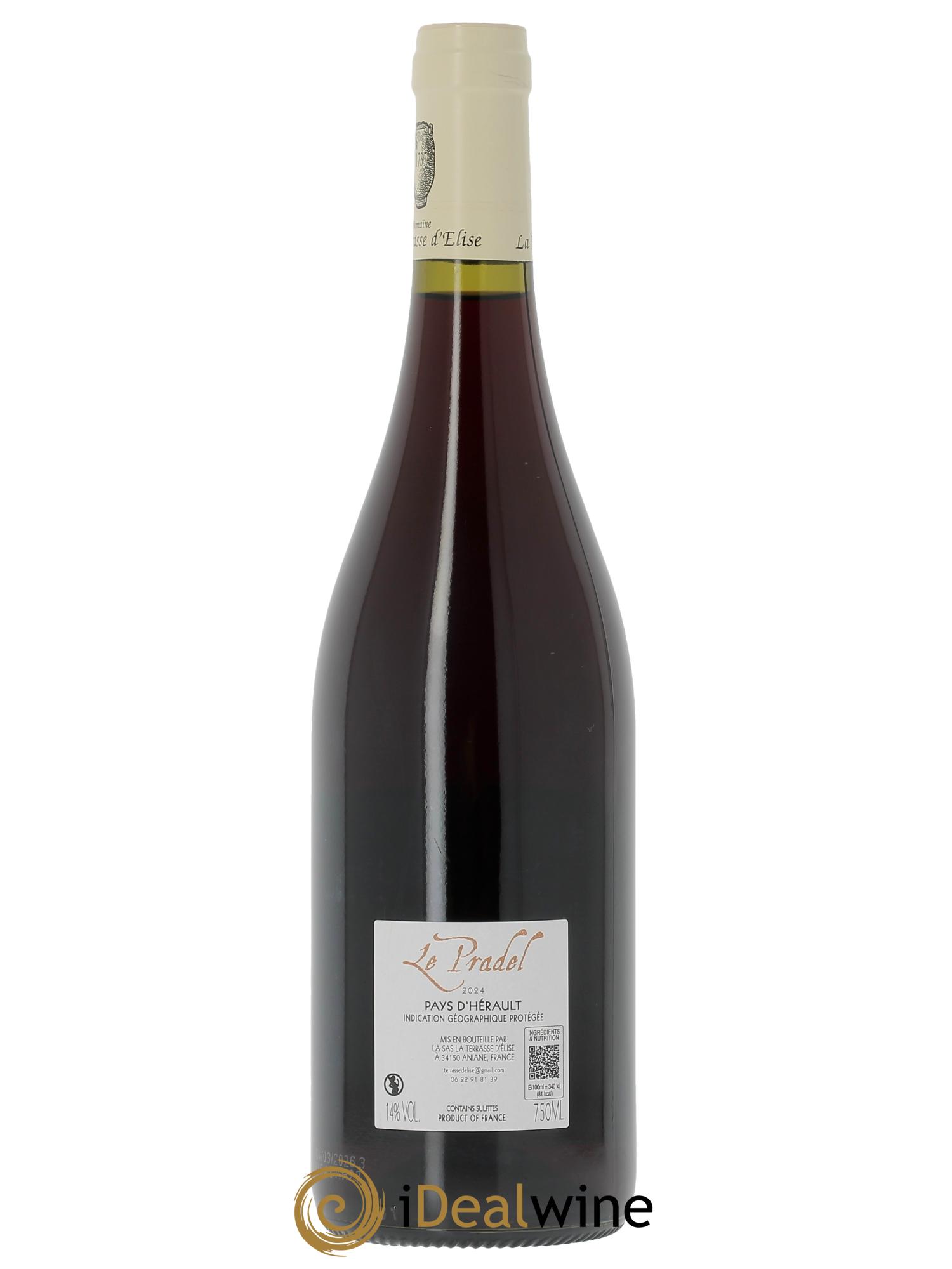 Pays d'Hérault Le Pradel Terrasse d'Elise (Domaine de la)  2024 - Lot de 1 bouteille - 1