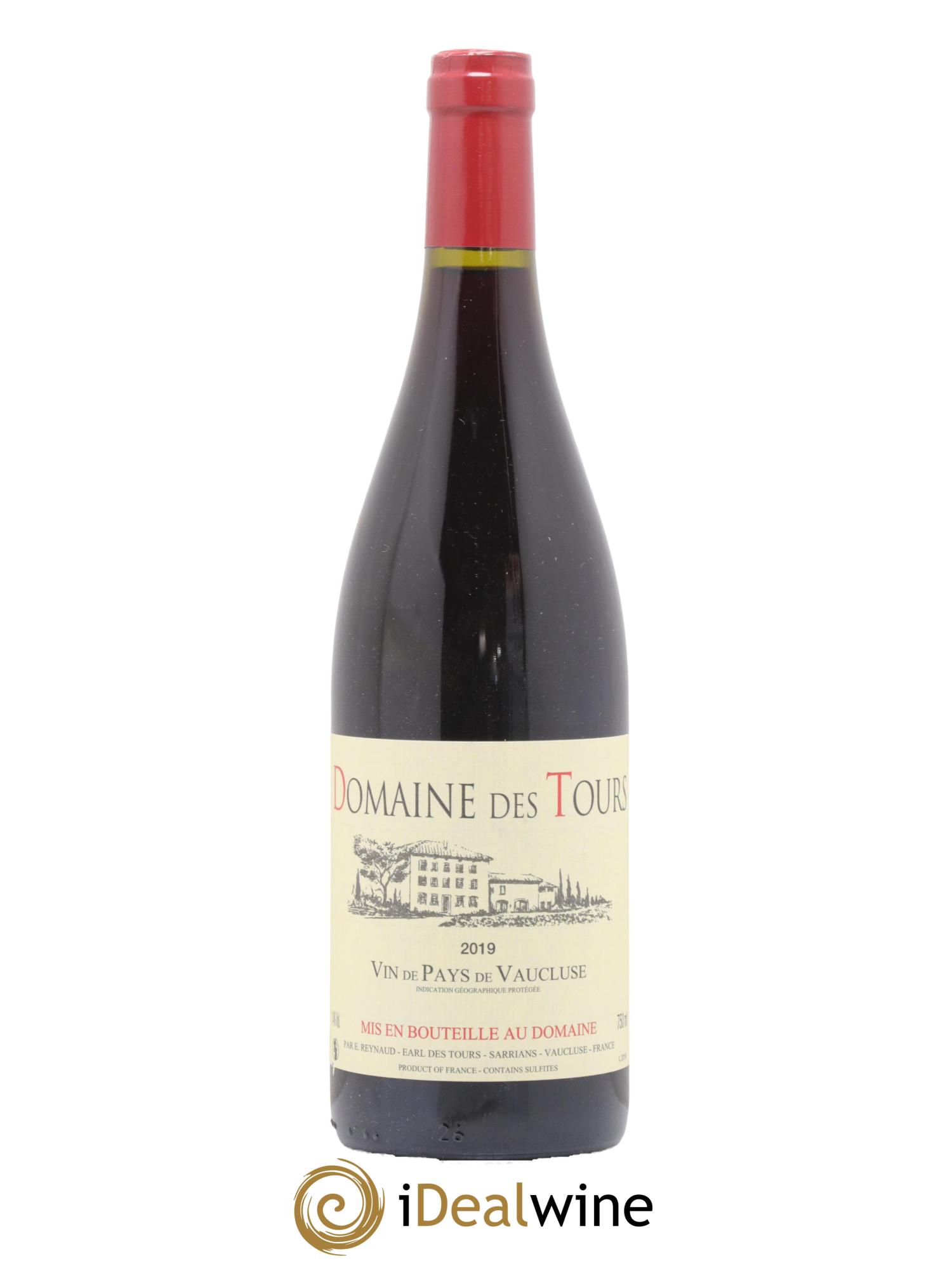 Vaucluse (Vin de Pays de Vaucluse) Domaine des Tours Emmanuel Reynaud 2019 - Lot de 1 bouteille - 0