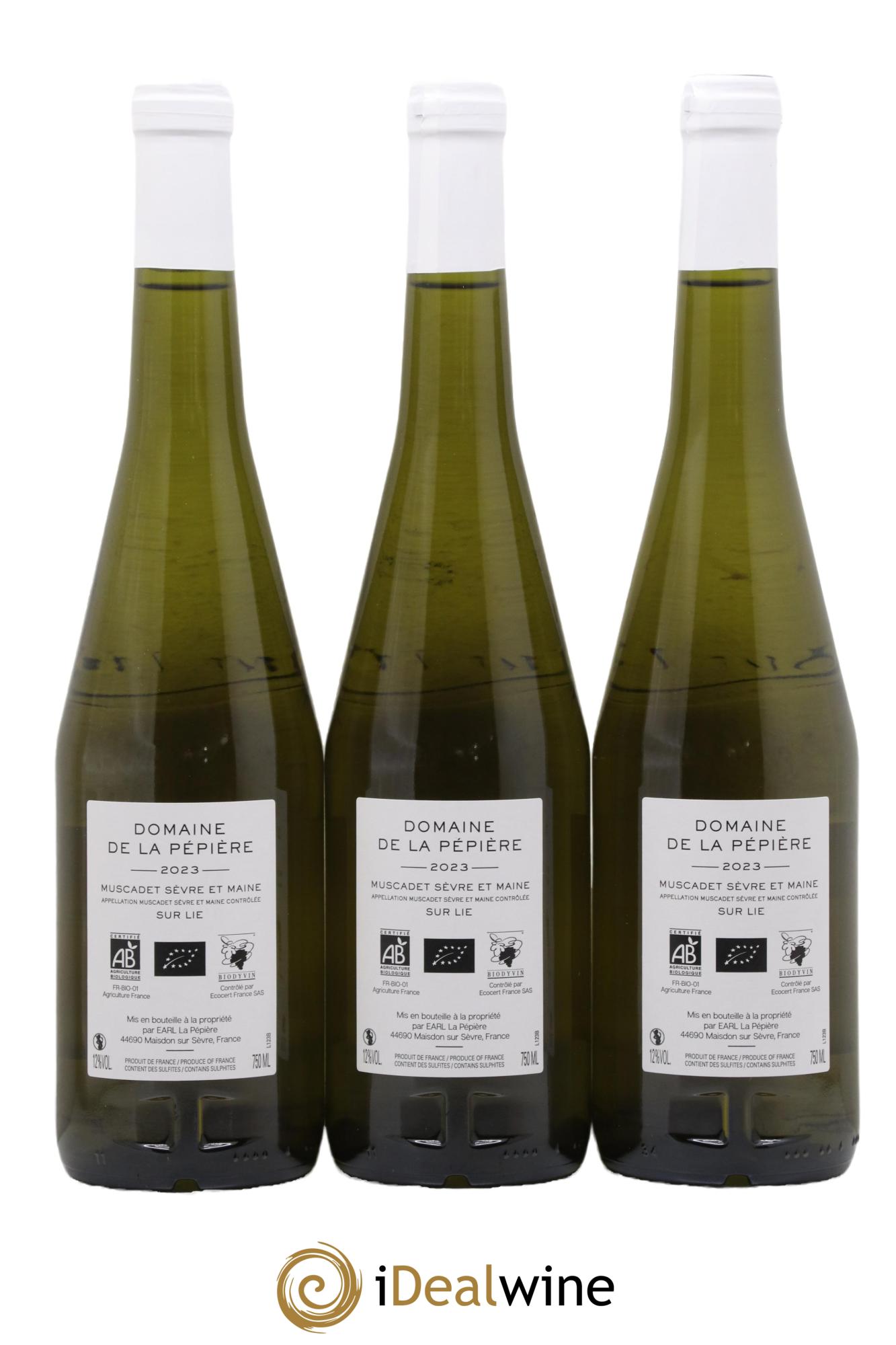 Muscadet-Sèvre-et-Maine Sur Lie Domaine De La Pépière 2023 - Lot de 3 bouteilles - 1