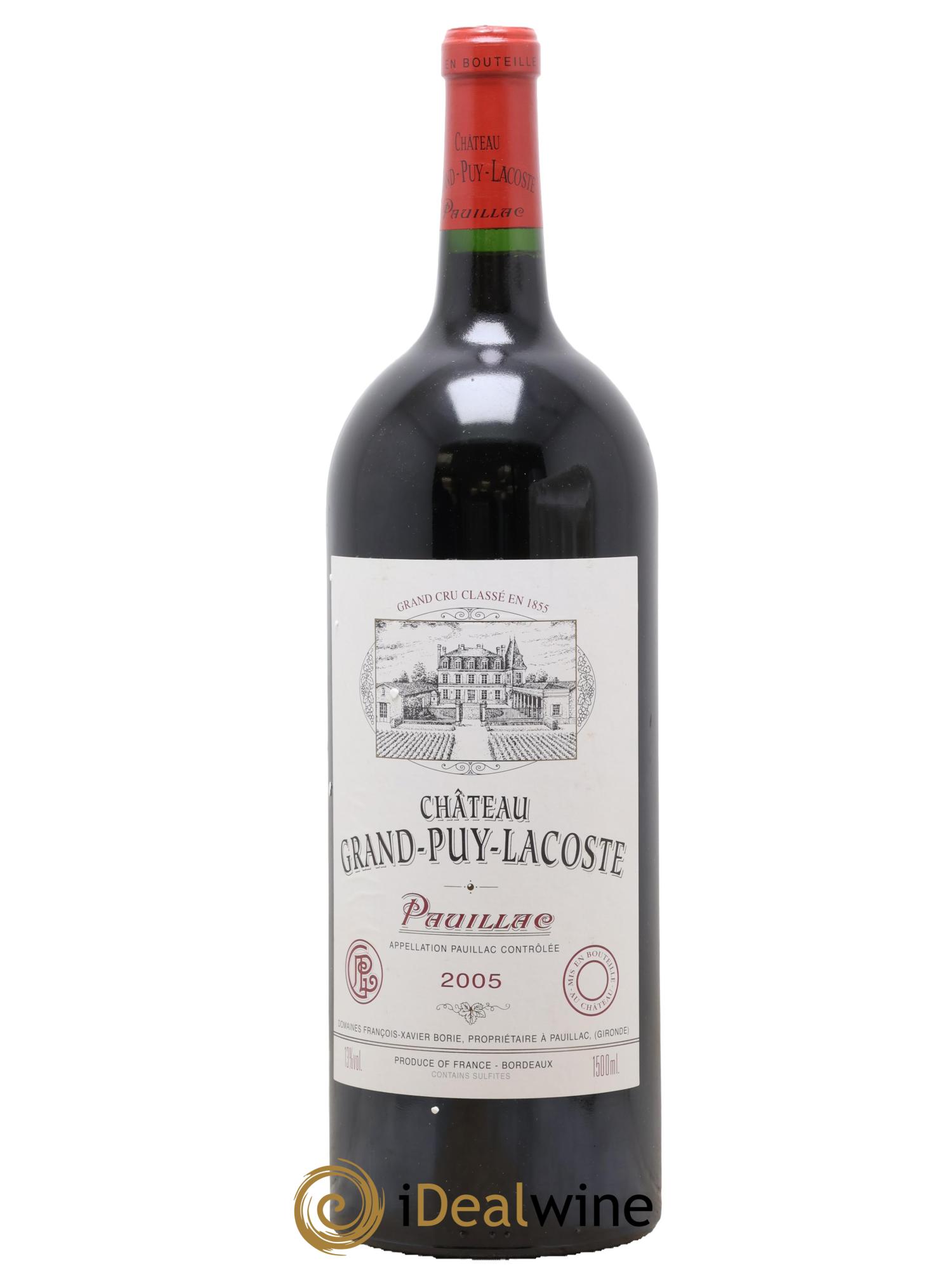 Château Grand Puy Lacoste 5ème Grand Cru Classé 2005 - Lot of 1 magnum - 0