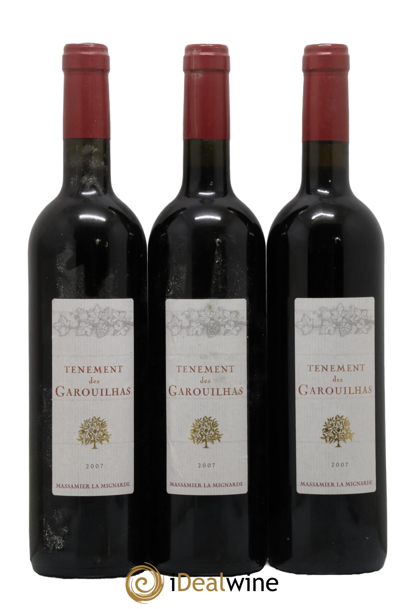 Minervois Tenement des Garouilhas Massamier Mignarde 2007 - Lotto di 3 bottiglie - 0