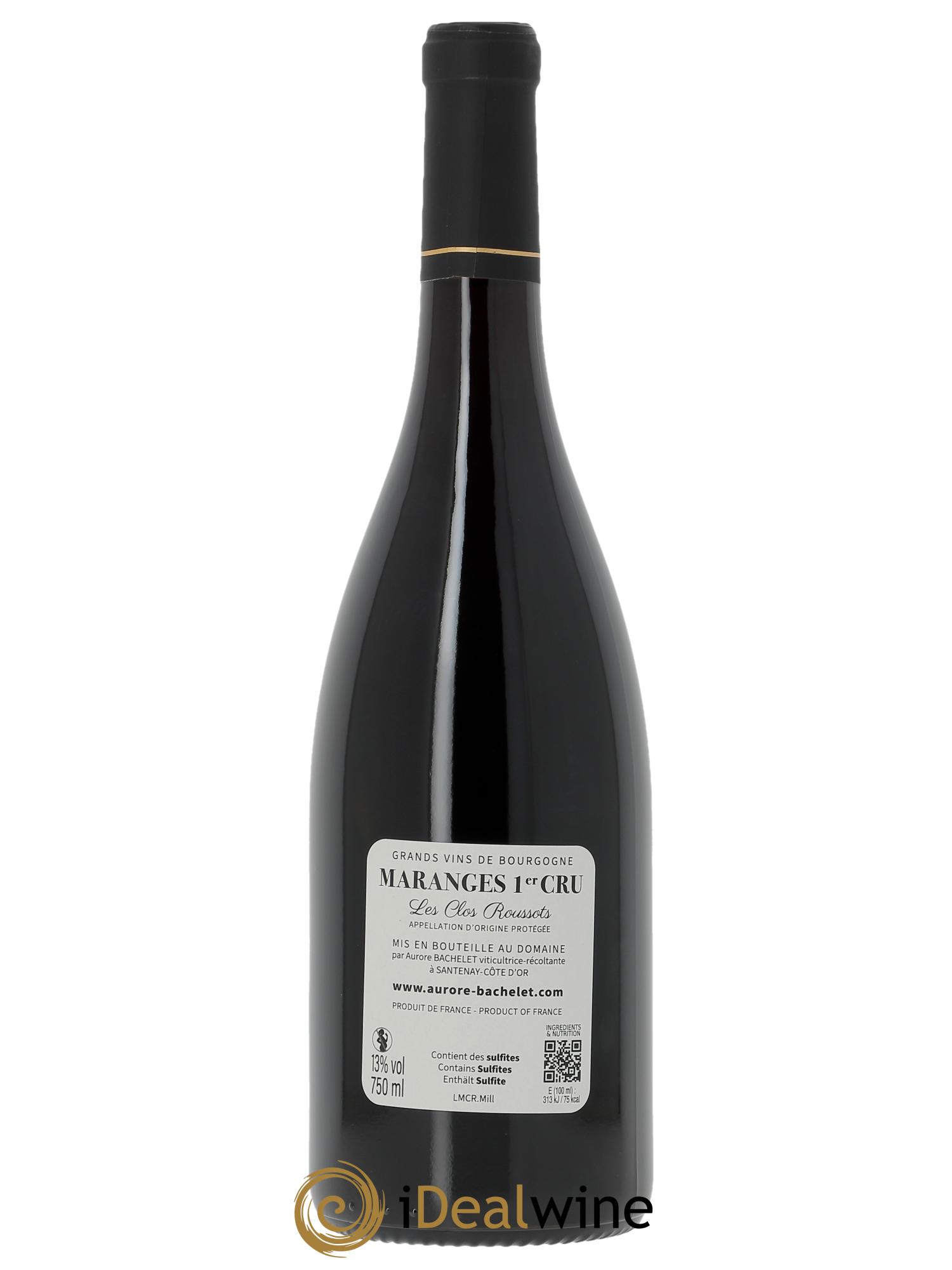 Maranges 1er Cru Les Clos Roussots Aurore Bachelet 2024 - Lot de 1 bouteille - 1