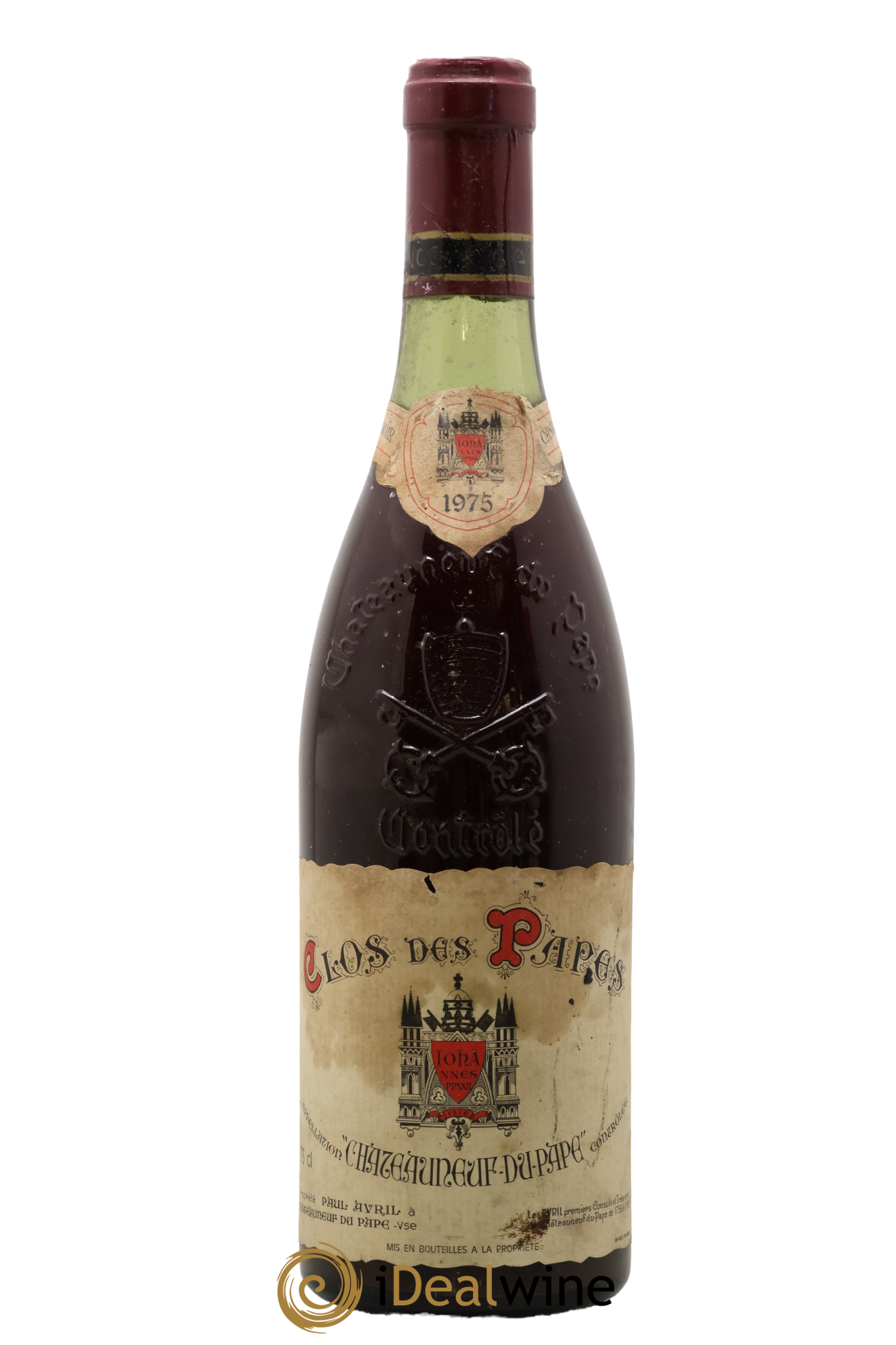 Châteauneuf-du-Pape Clos des Papes - Paul Avril 1975 - Lot de 1 bouteille - 0